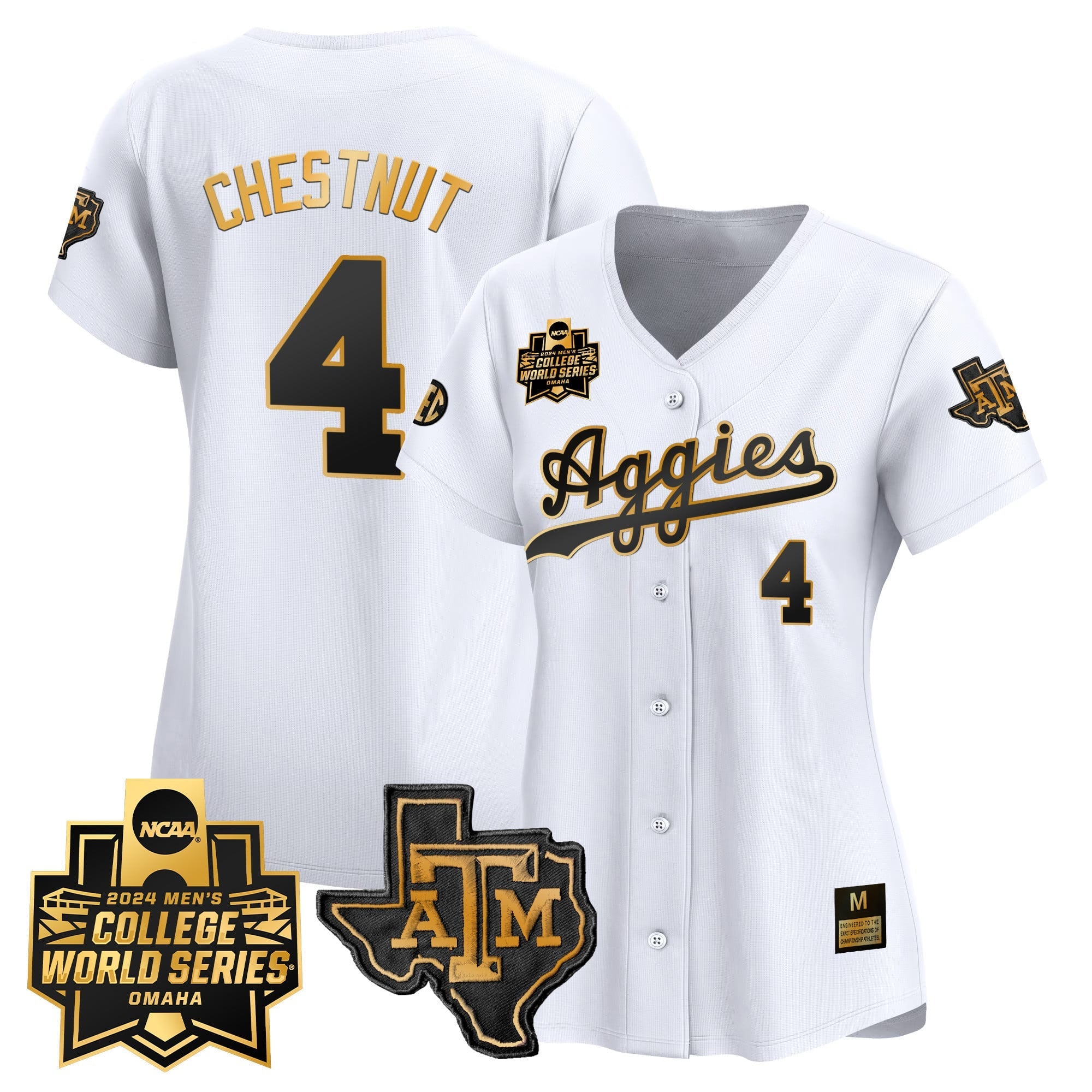 Women's Texas A&M Aggies 2024 College World Series Vapor Premier Limited Jersey - All Stitched