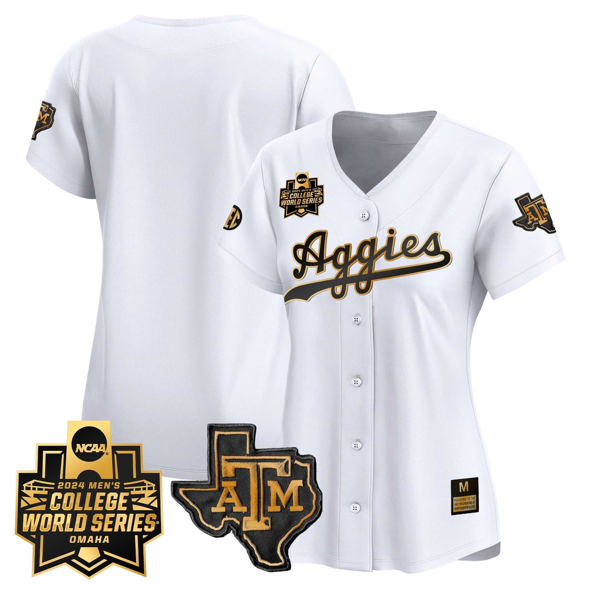 Women's Texas A&M Aggies 2024 College World Series Vapor Premier Limited Jersey - All Stitched