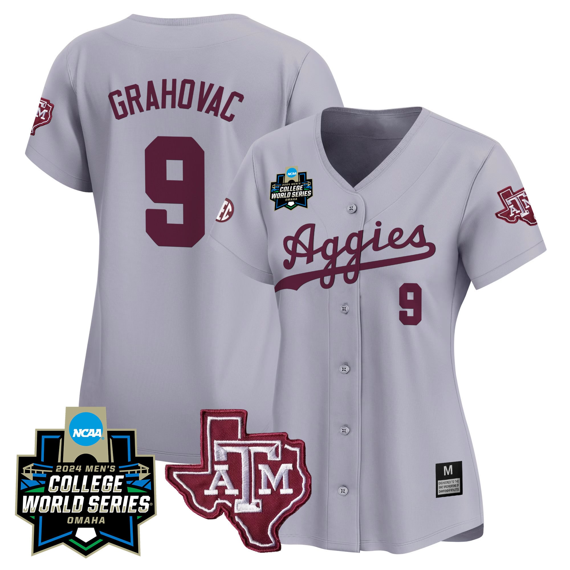 Women's Texas A&M Aggies 2024 College World Series Vapor Premier Limited Jersey - All Stitched