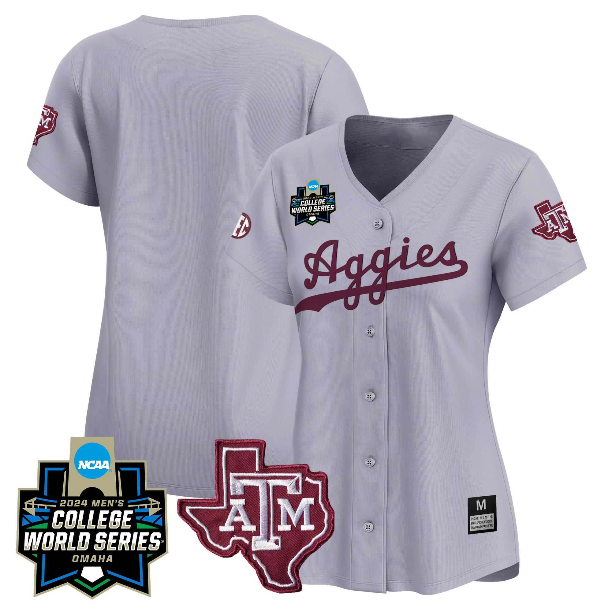 Women's Texas A&M Aggies 2024 College World Series Vapor Premier Limited Jersey - All Stitched
