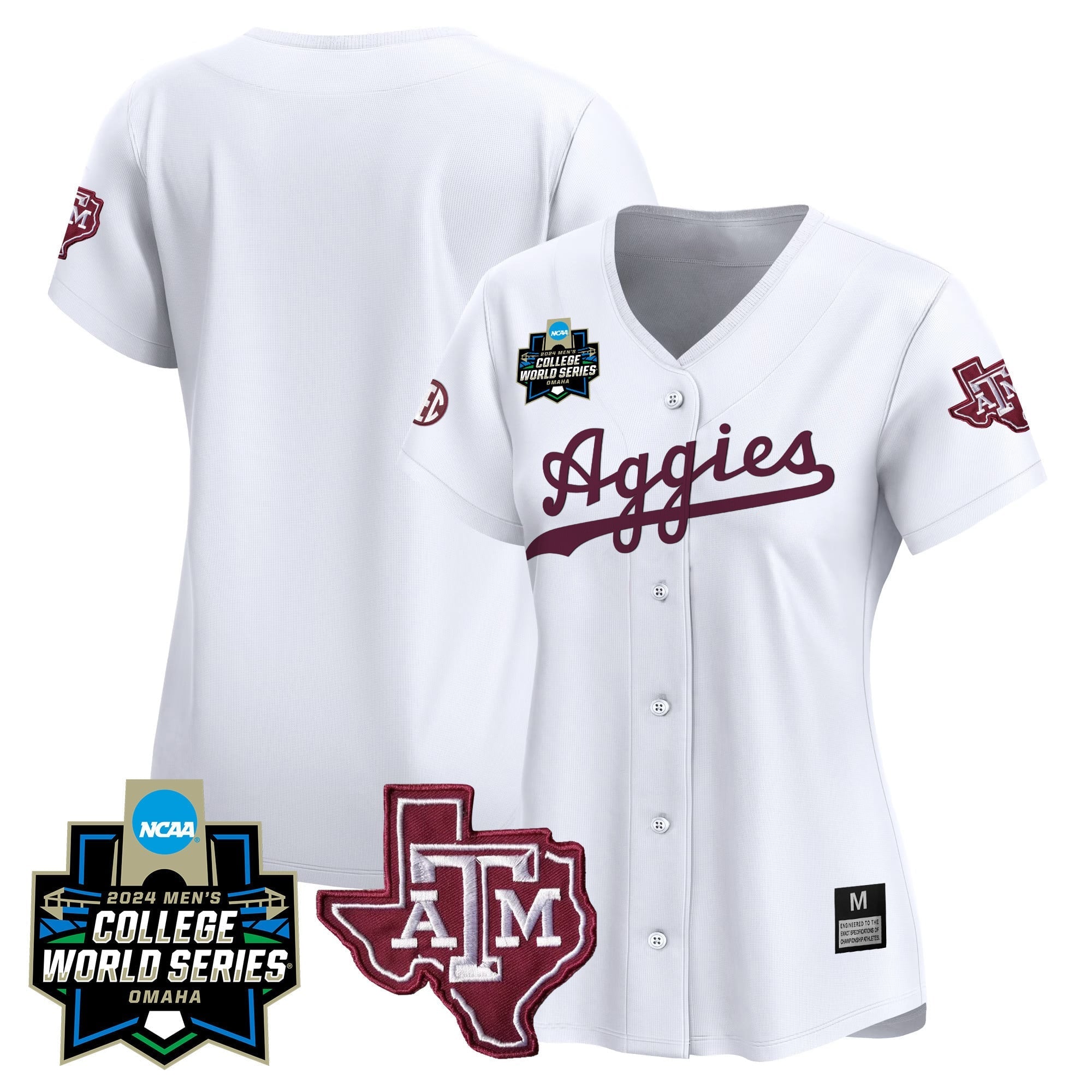 Women's Texas A&M Aggies 2024 College World Series Vapor Premier Limited Jersey - All Stitched