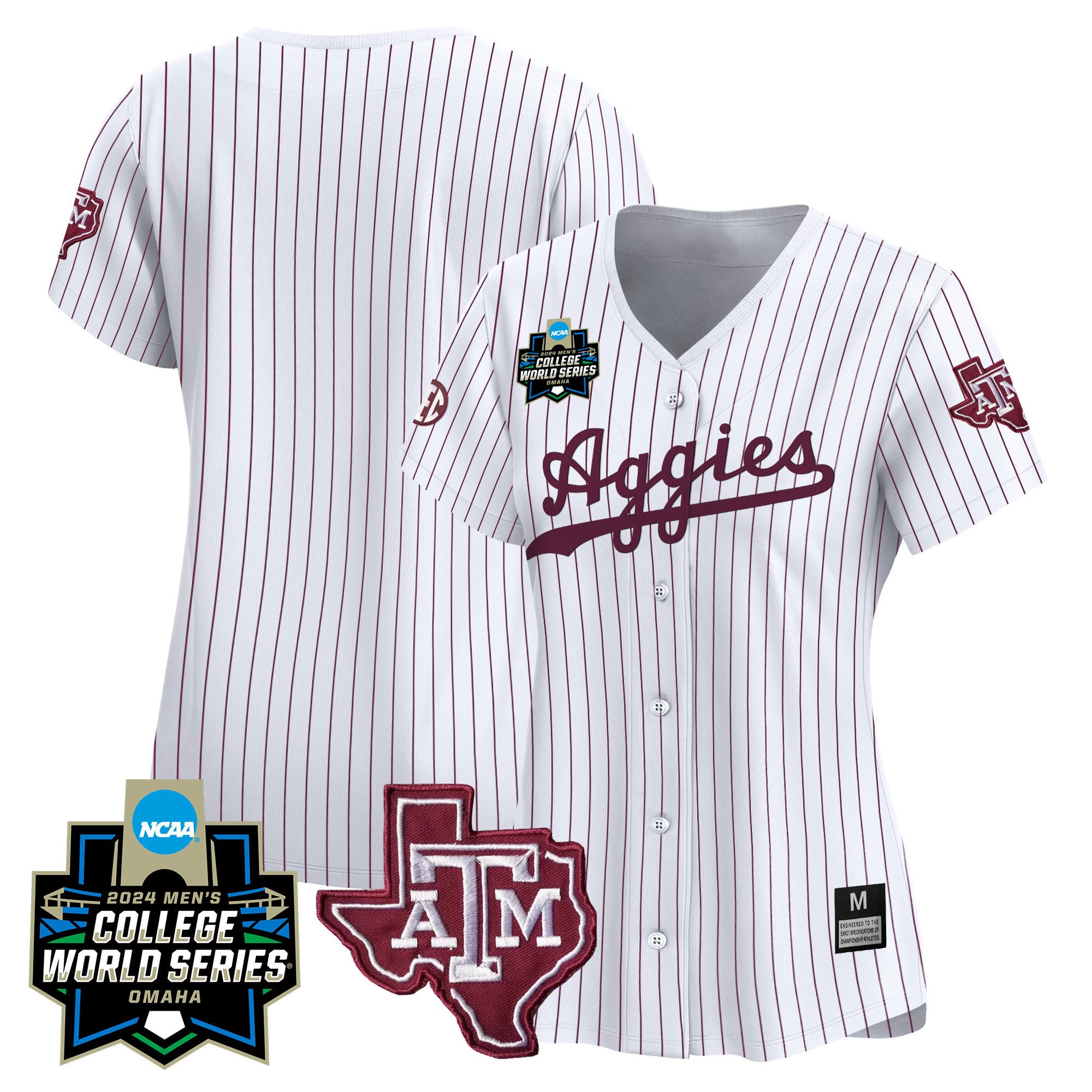 Women's Texas A&M Aggies 2024 College World Series Vapor Premier Limited Jersey - All Stitched