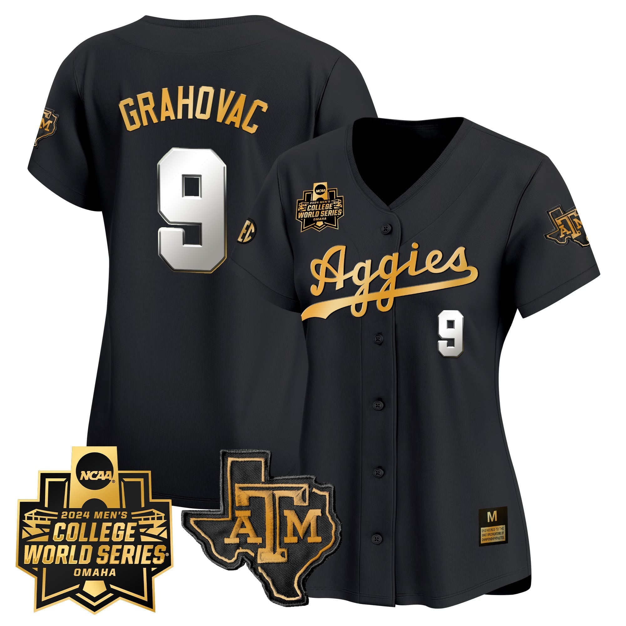 Women's Texas A&M Aggies 2024 College World Series Vapor Premier Limited Jersey - All Stitched