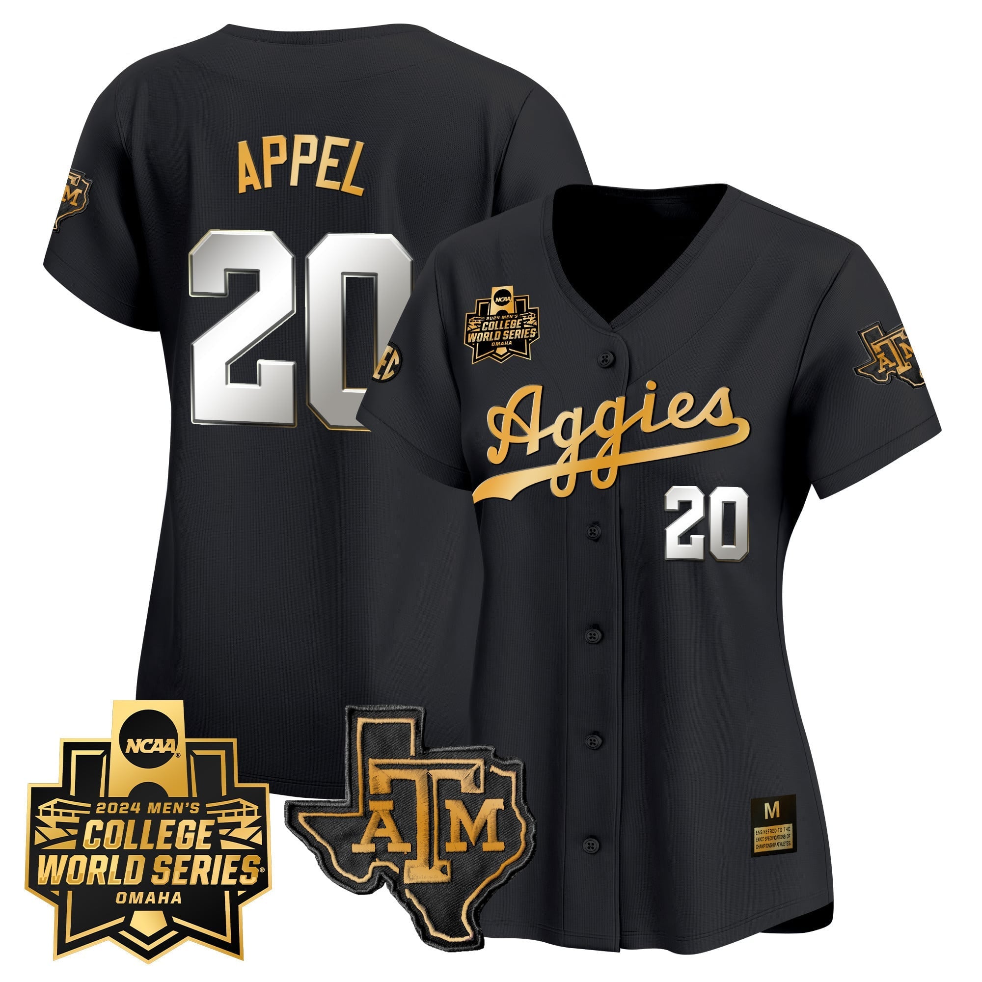 Women's Texas A&M Aggies 2024 College World Series Vapor Premier Limited Jersey - All Stitched