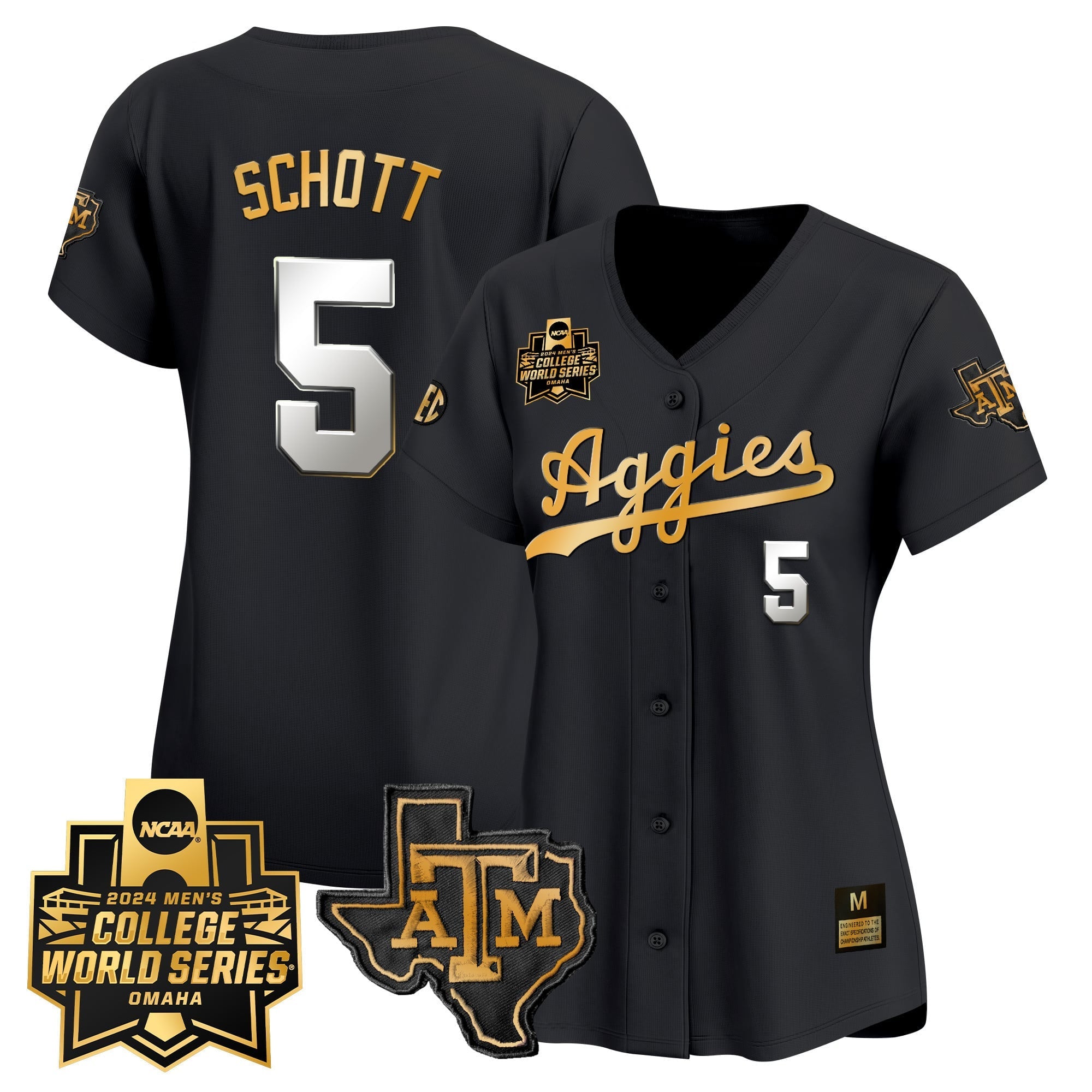 Women's Texas A&M Aggies 2024 College World Series Vapor Premier Limited Jersey - All Stitched