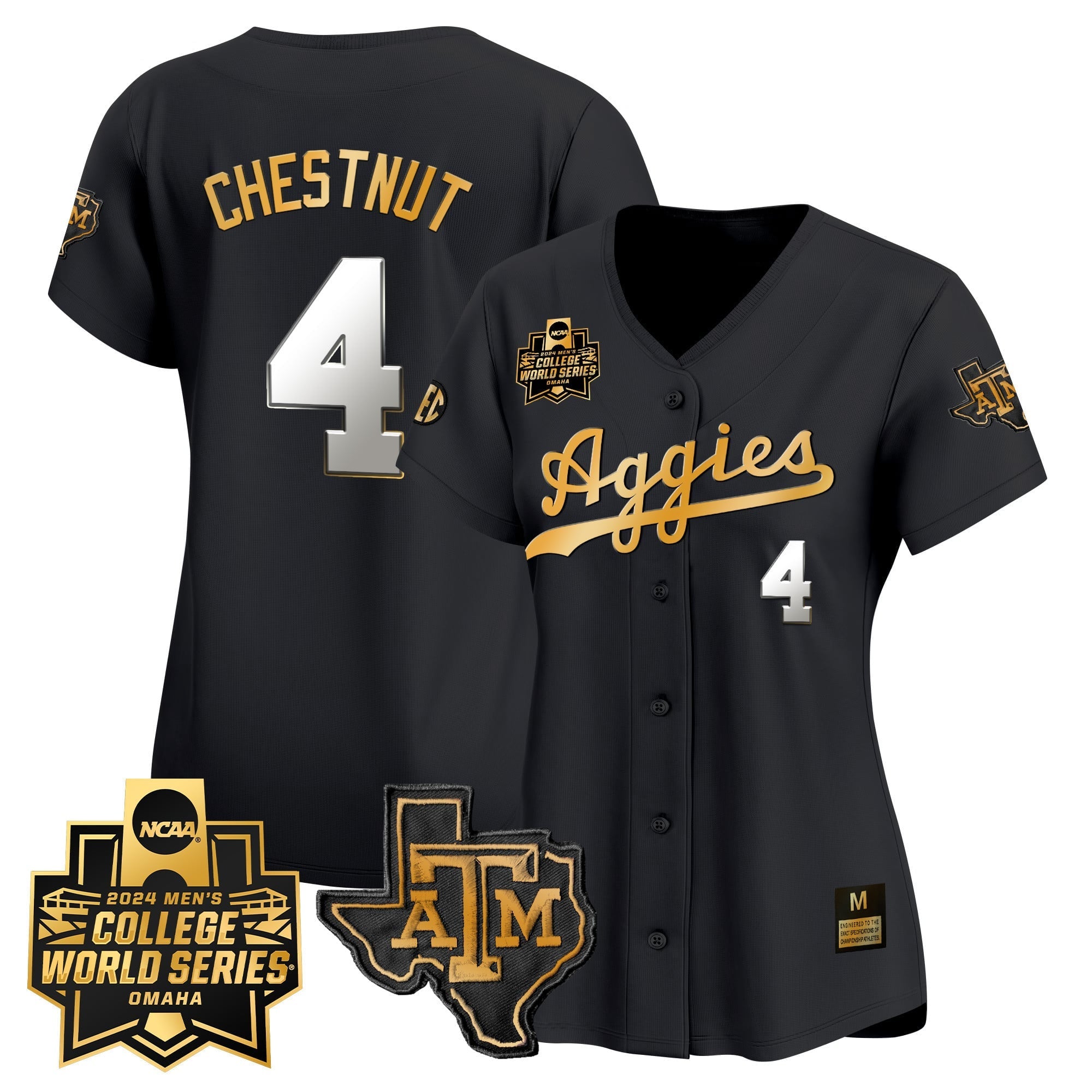 Women's Texas A&M Aggies 2024 College World Series Vapor Premier Limited Jersey - All Stitched
