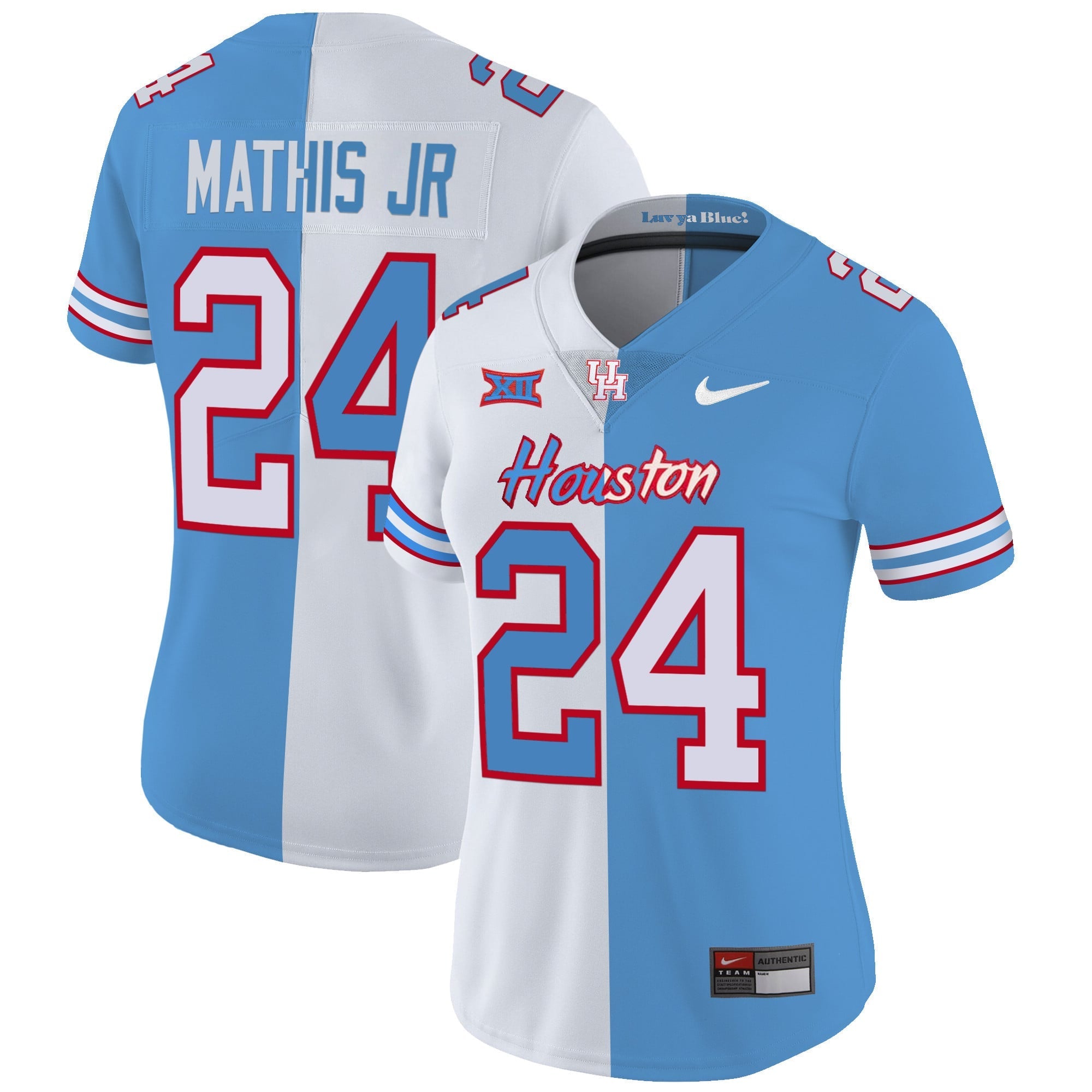 Women's Houston Cougars 2023 Oilers Inspired Vapor Jersey V5 - All Stitched