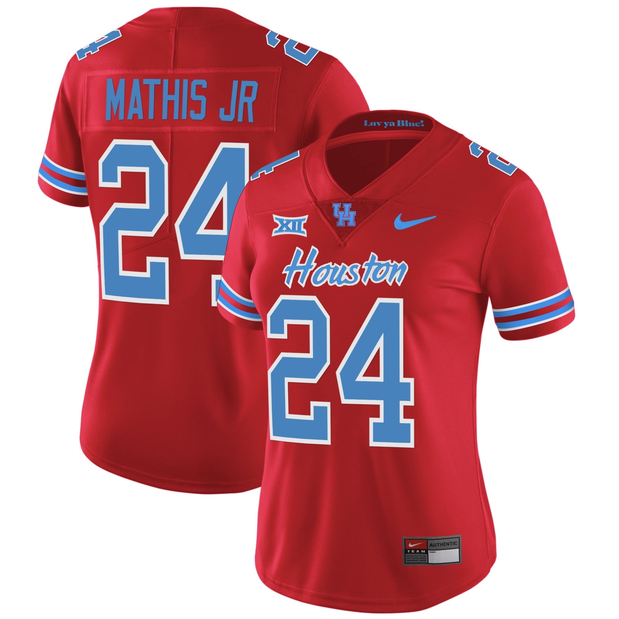 Women's Houston Cougars 2023 Oilers Inspired Vapor Jersey - All Stitched