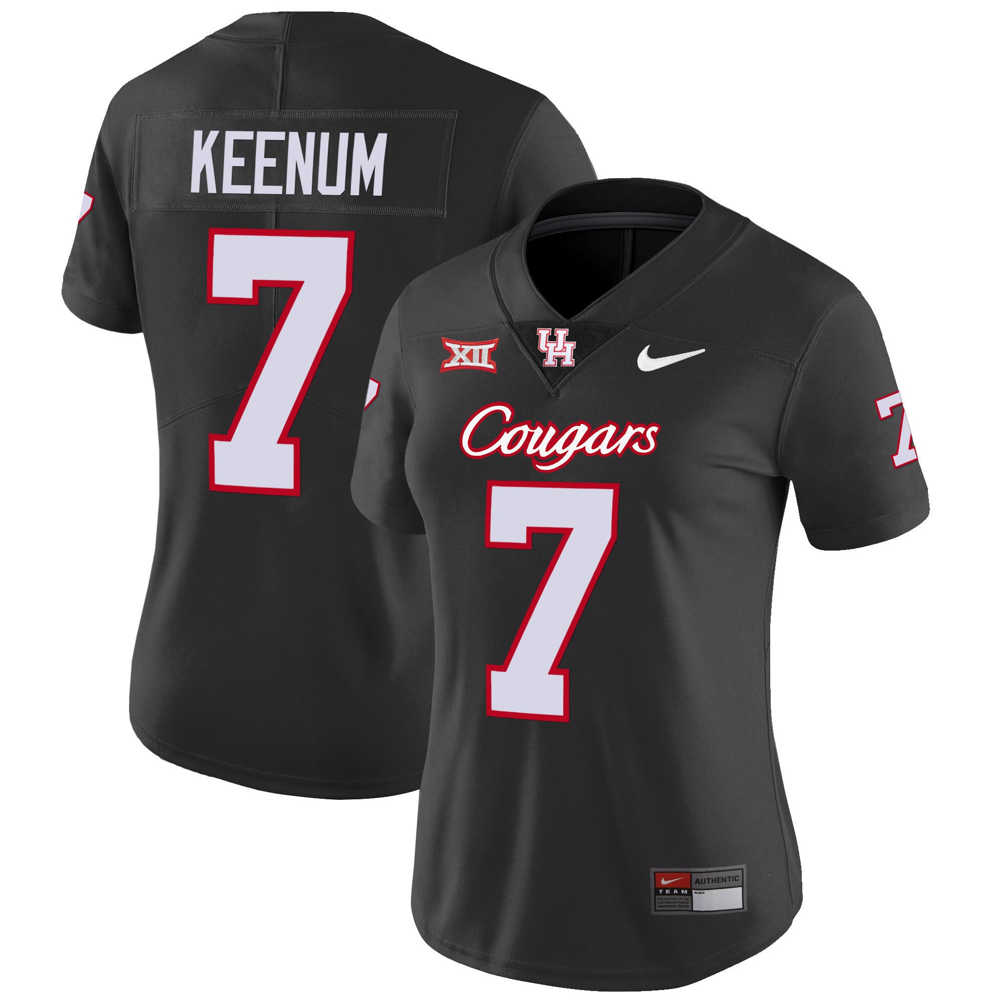 Women's Houston Cougars Oilers Inspired Vapor Jersey V4 - All Stitched