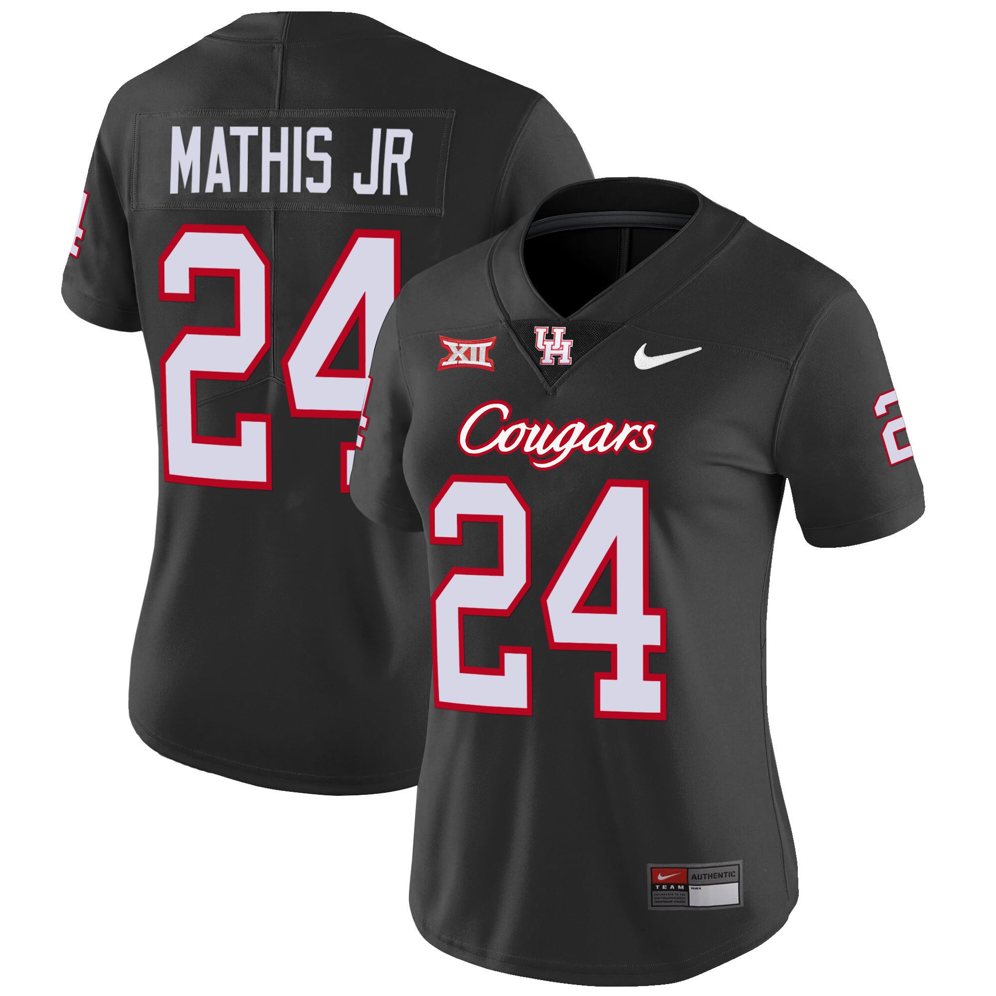 Women's Houston Cougars Oilers Inspired Vapor Jersey V4 - All Stitched