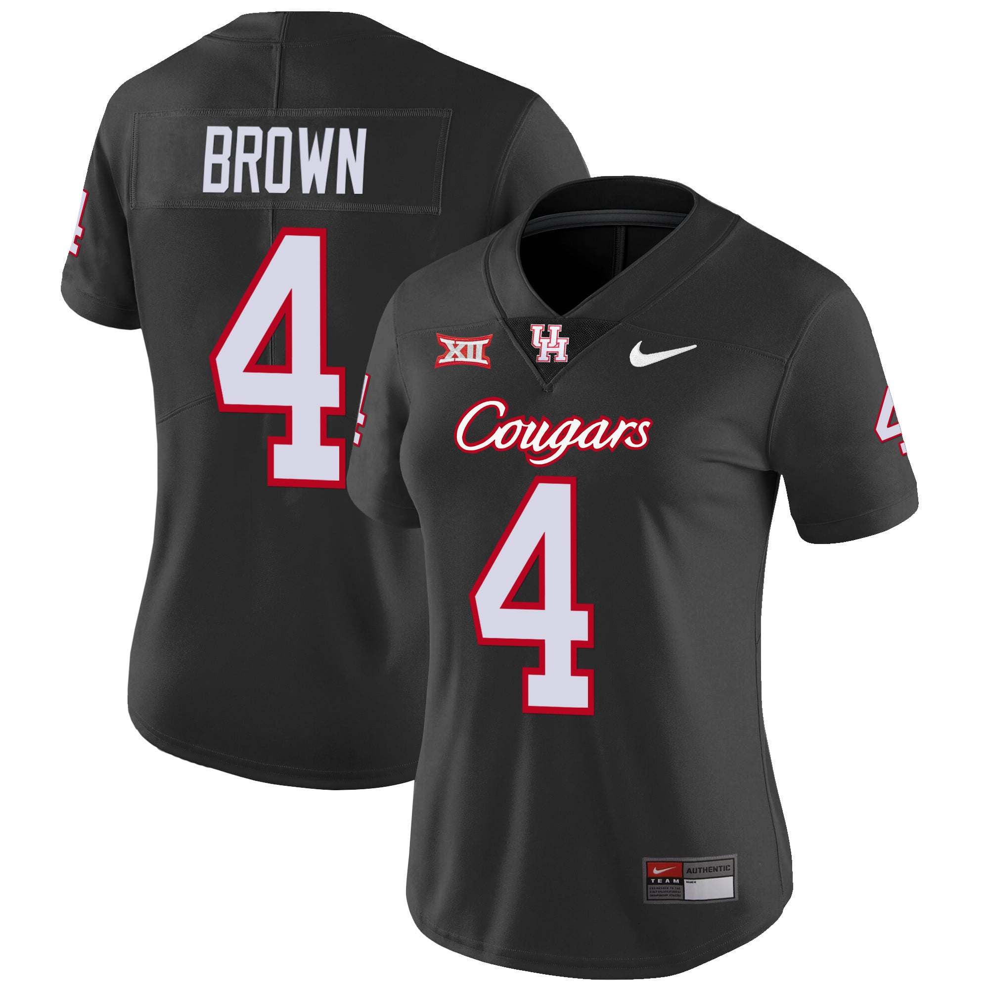 Women's Houston Cougars Oilers Inspired Vapor Jersey V4 - All Stitched