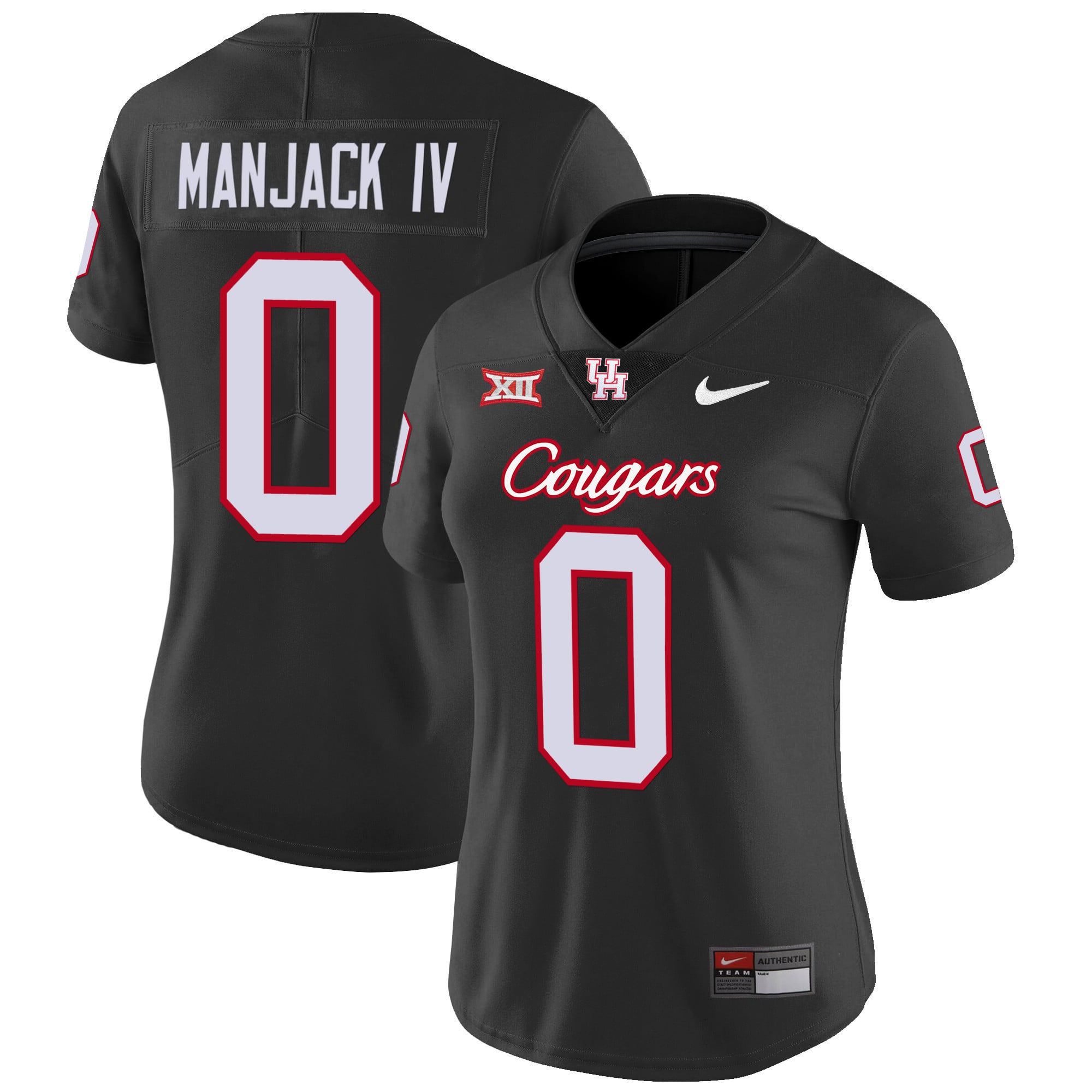 Women's Houston Cougars Oilers Inspired Vapor Jersey V4 - All Stitched