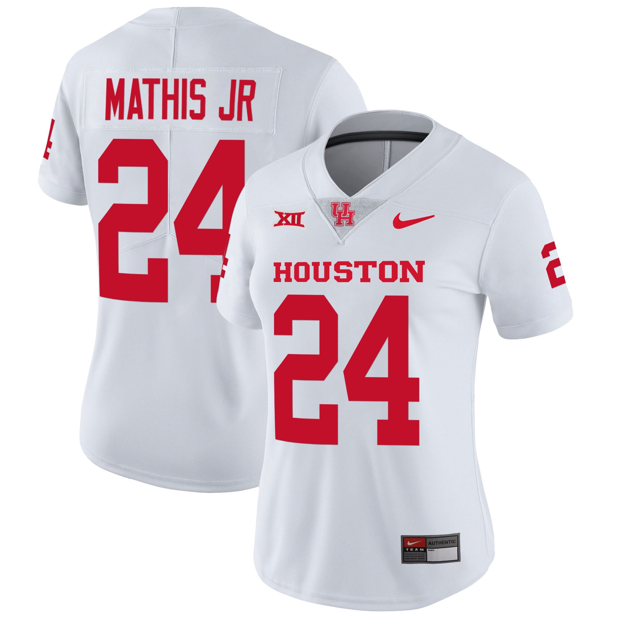 Women's Houston Cougars Oilers Inspired Vapor Jersey V4 - All Stitched
