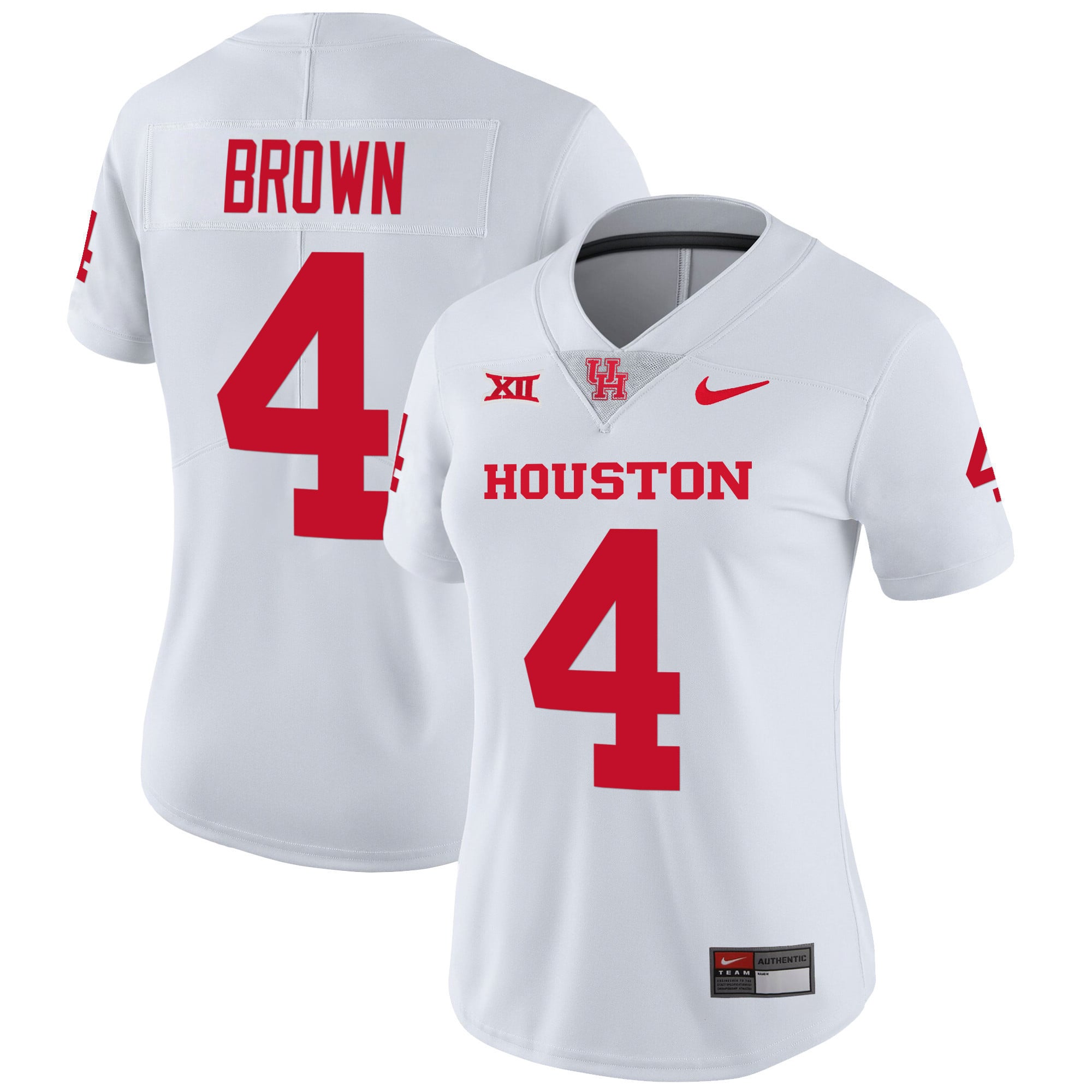 Women's Houston Cougars Oilers Inspired Vapor Jersey V4 - All Stitched
