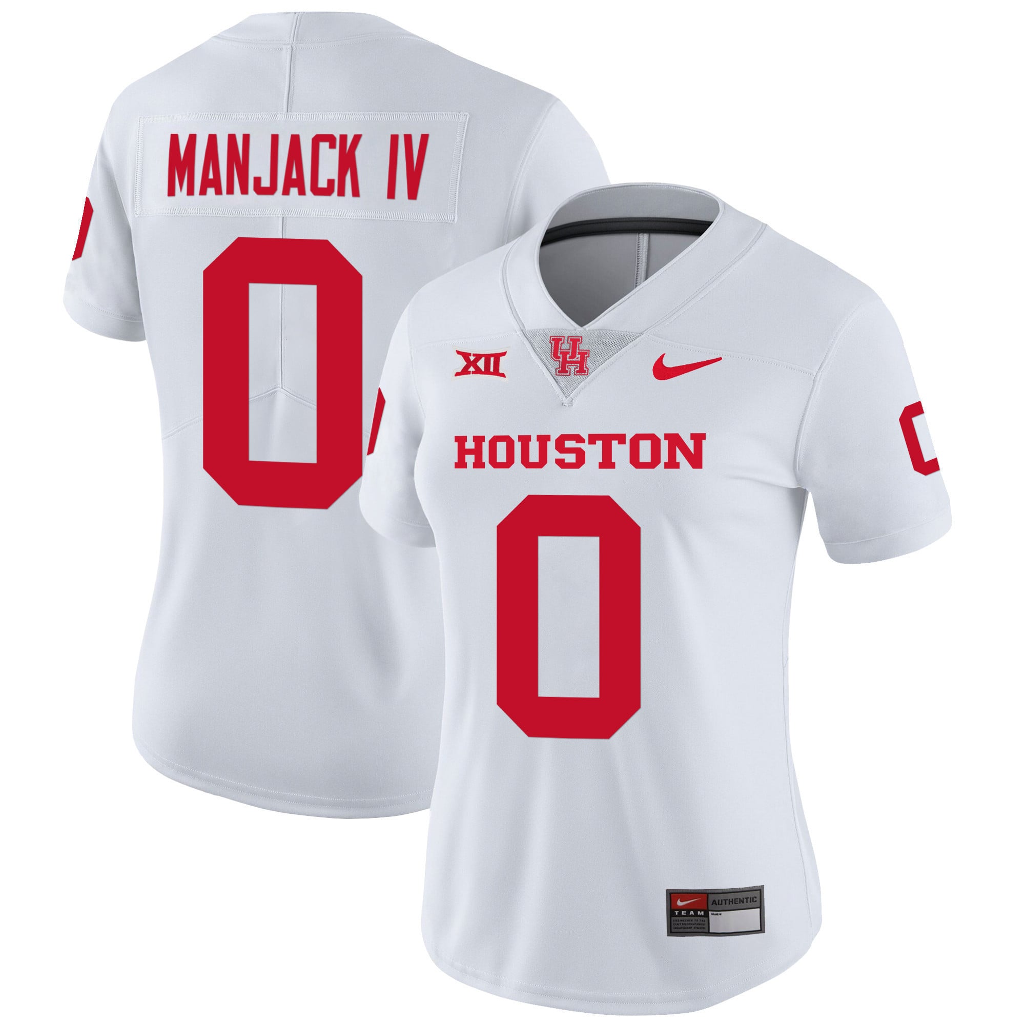 Women's Houston Cougars Oilers Inspired Vapor Jersey V4 - All Stitched