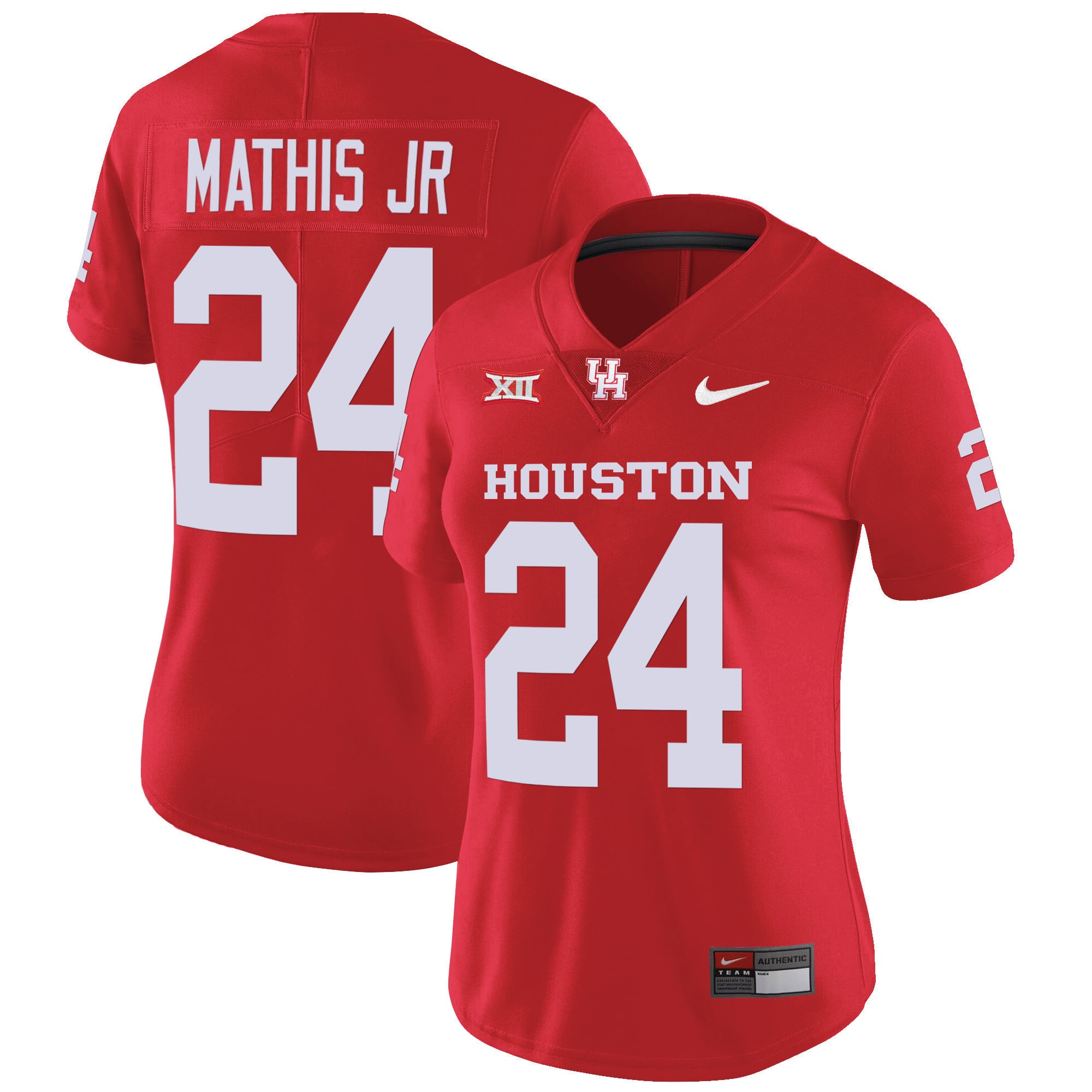 Women's Houston Cougars Oilers Inspired Vapor Jersey V4 - All Stitched