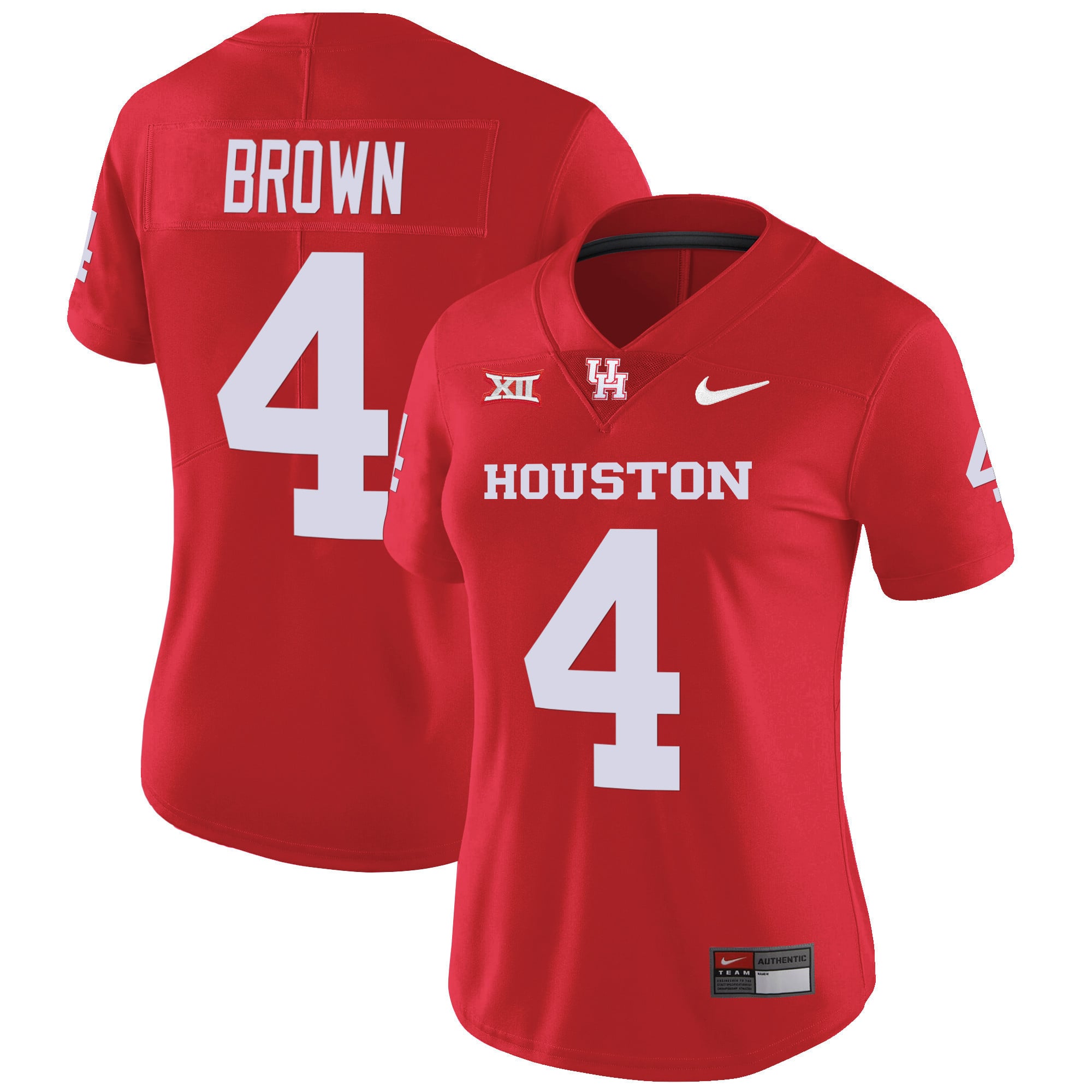 Women's Houston Cougars Oilers Inspired Vapor Jersey V4 - All Stitched