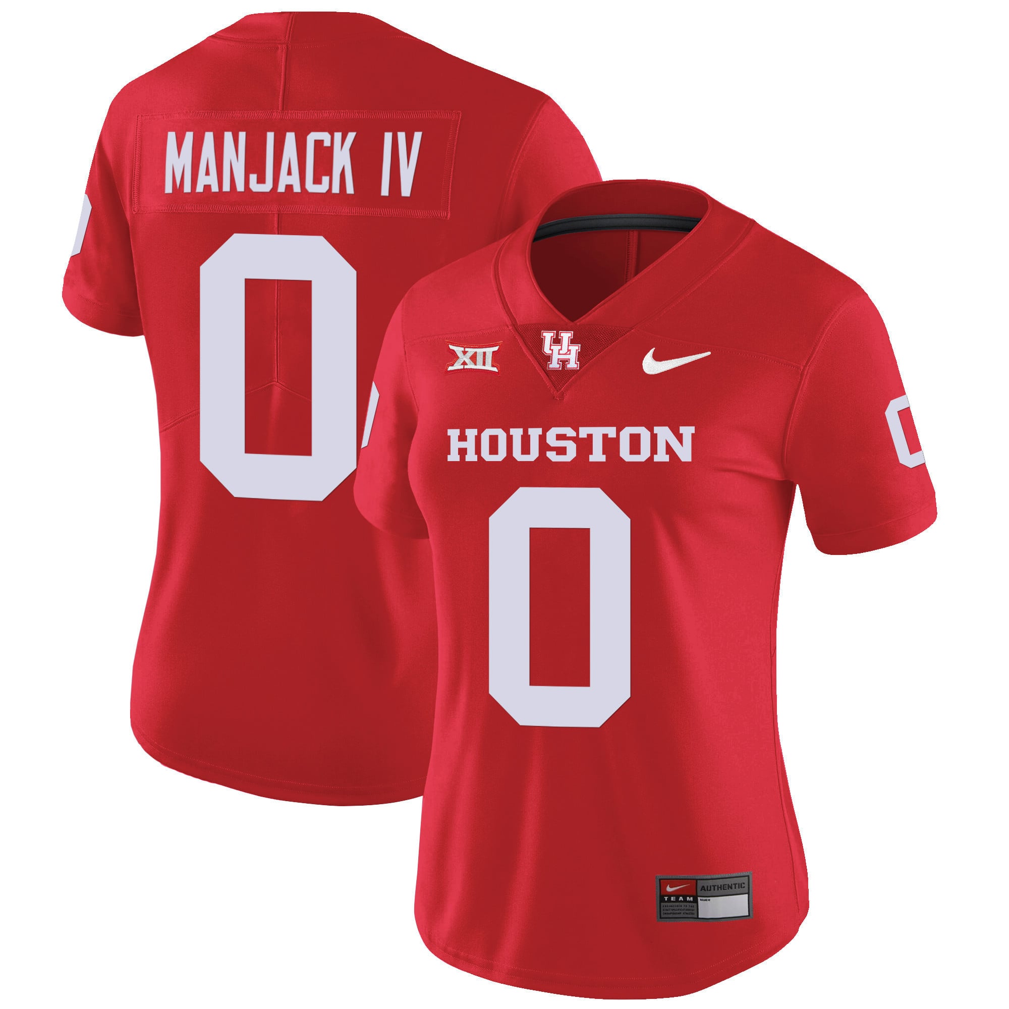 Women's Houston Cougars Oilers Inspired Vapor Jersey V4 - All Stitched