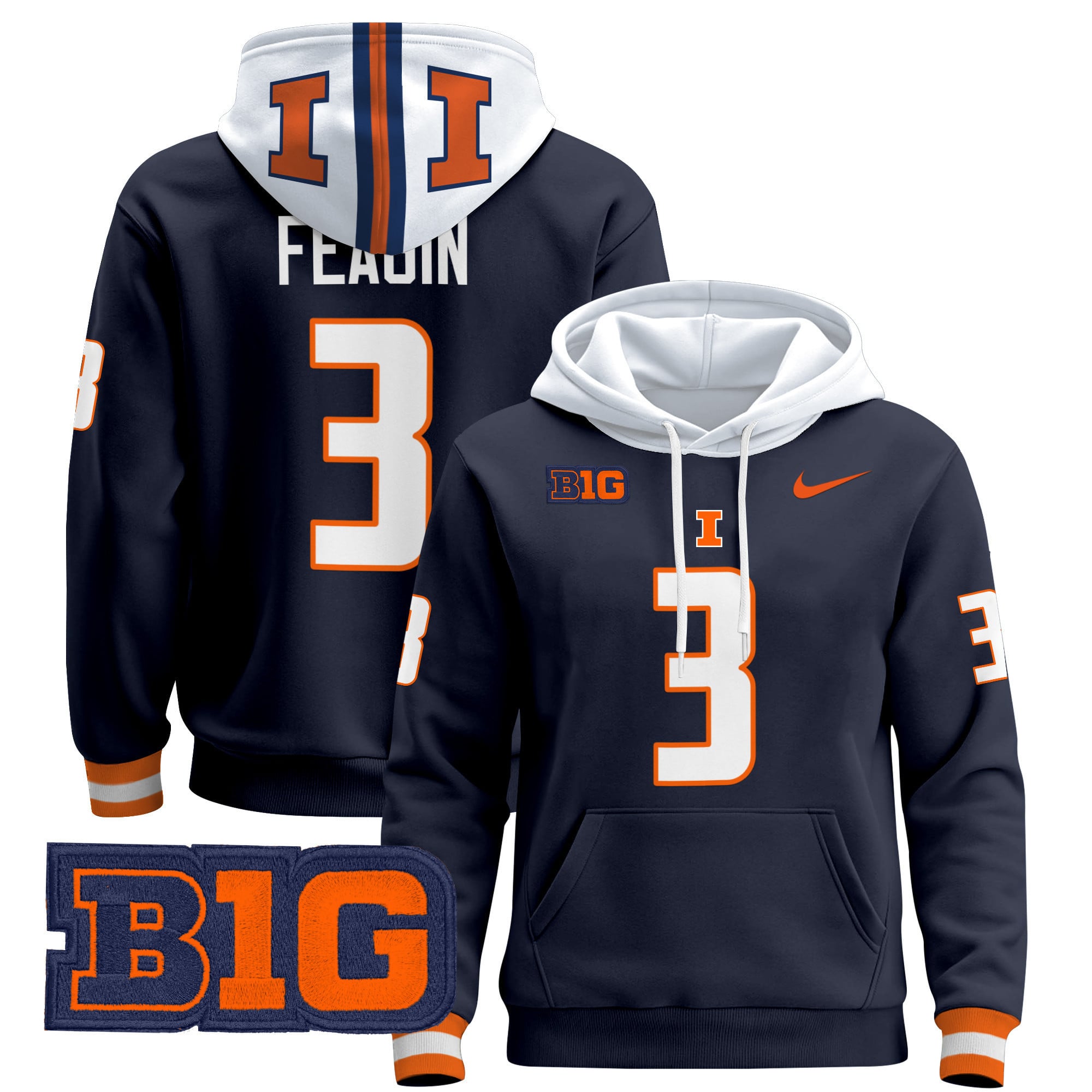 Unisex Illinois Fighting Illini 2024 Pullover Hoodie