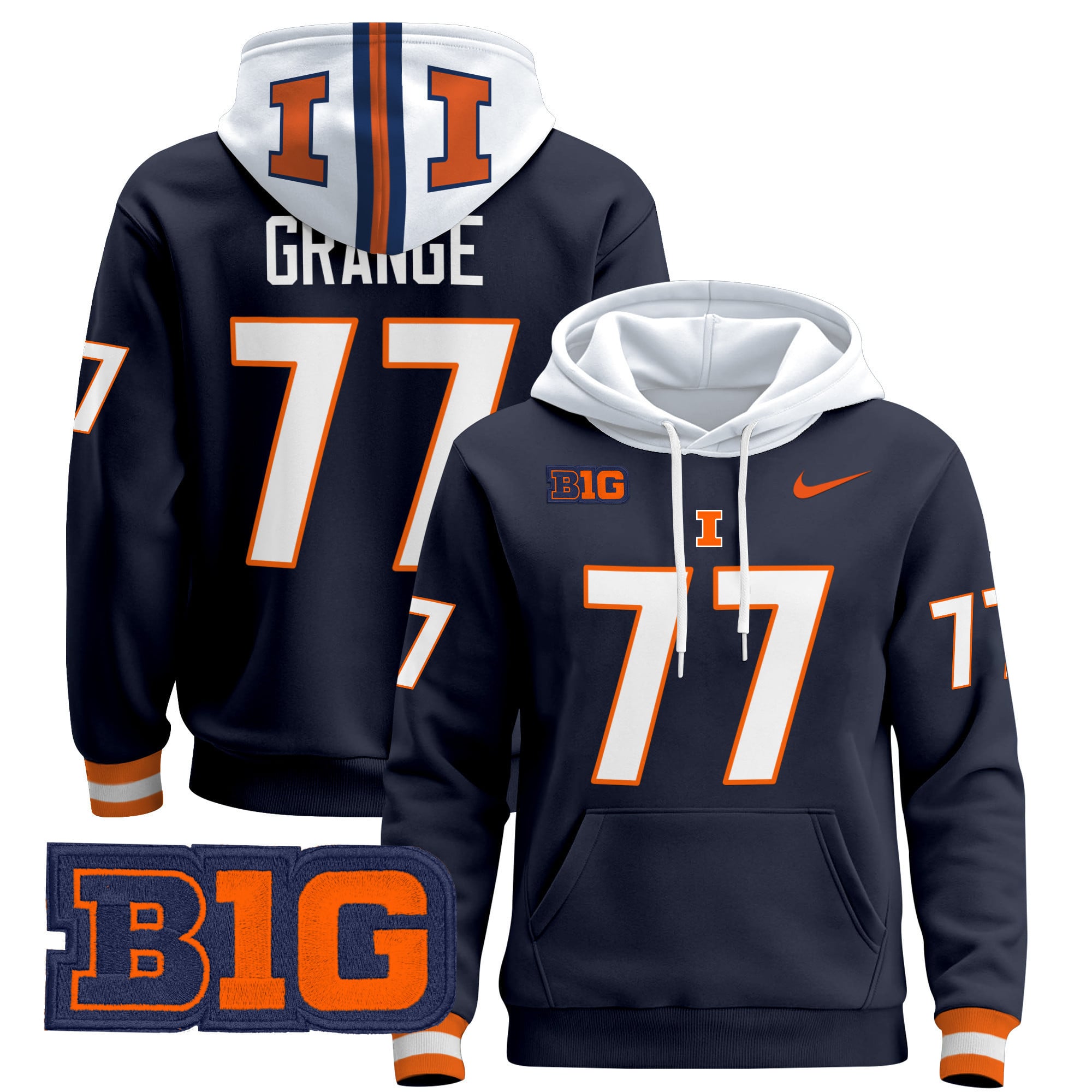 Unisex Illinois Fighting Illini 2024 Pullover Hoodie