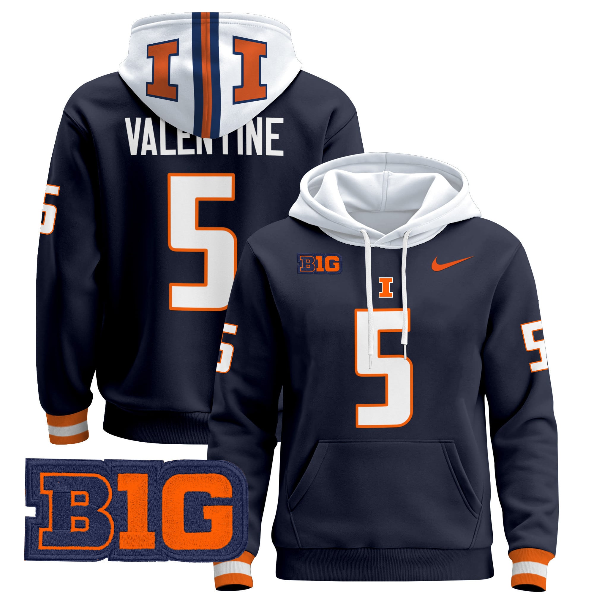 Unisex Illinois Fighting Illini 2024 Pullover Hoodie