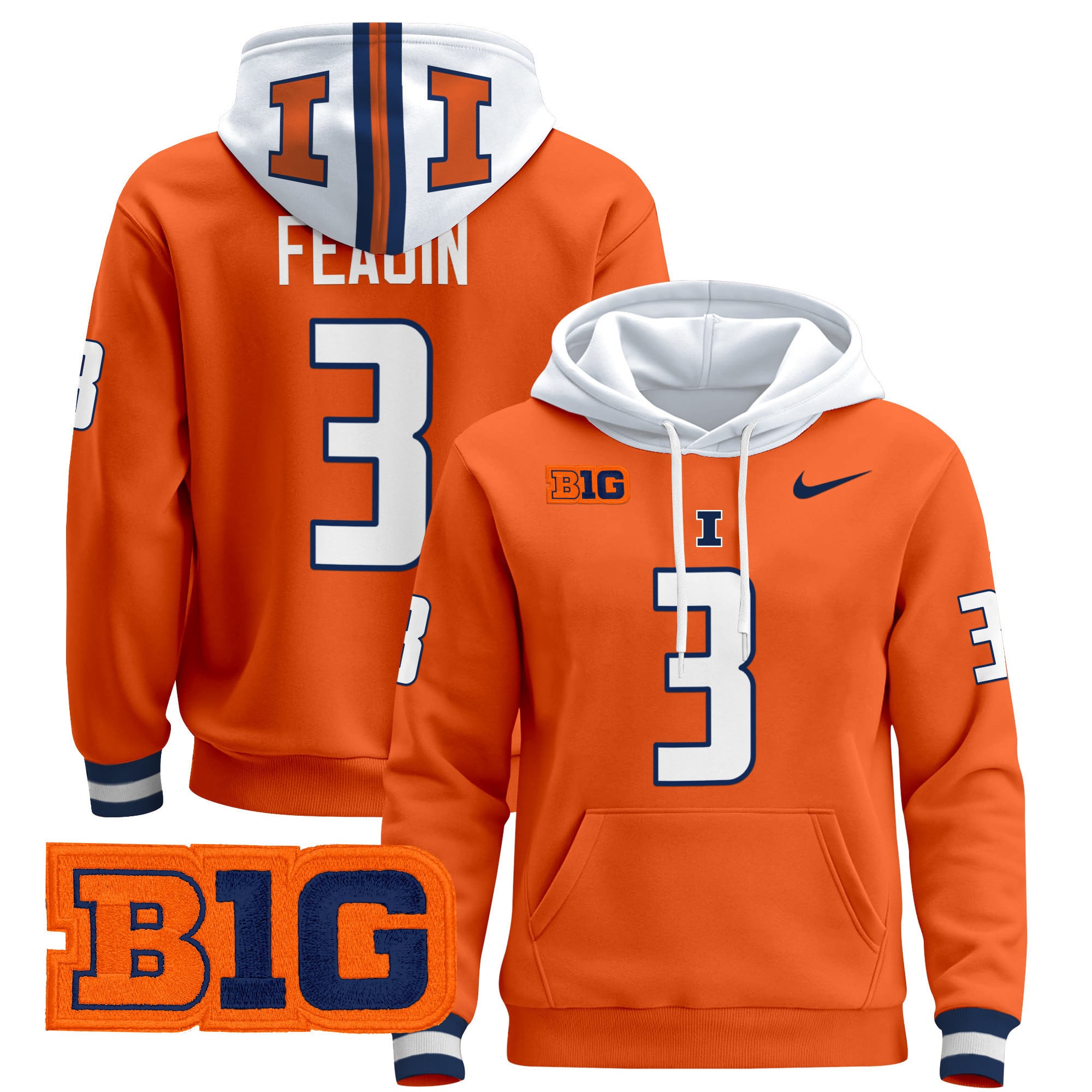 Unisex Illinois Fighting Illini 2024 Pullover Hoodie