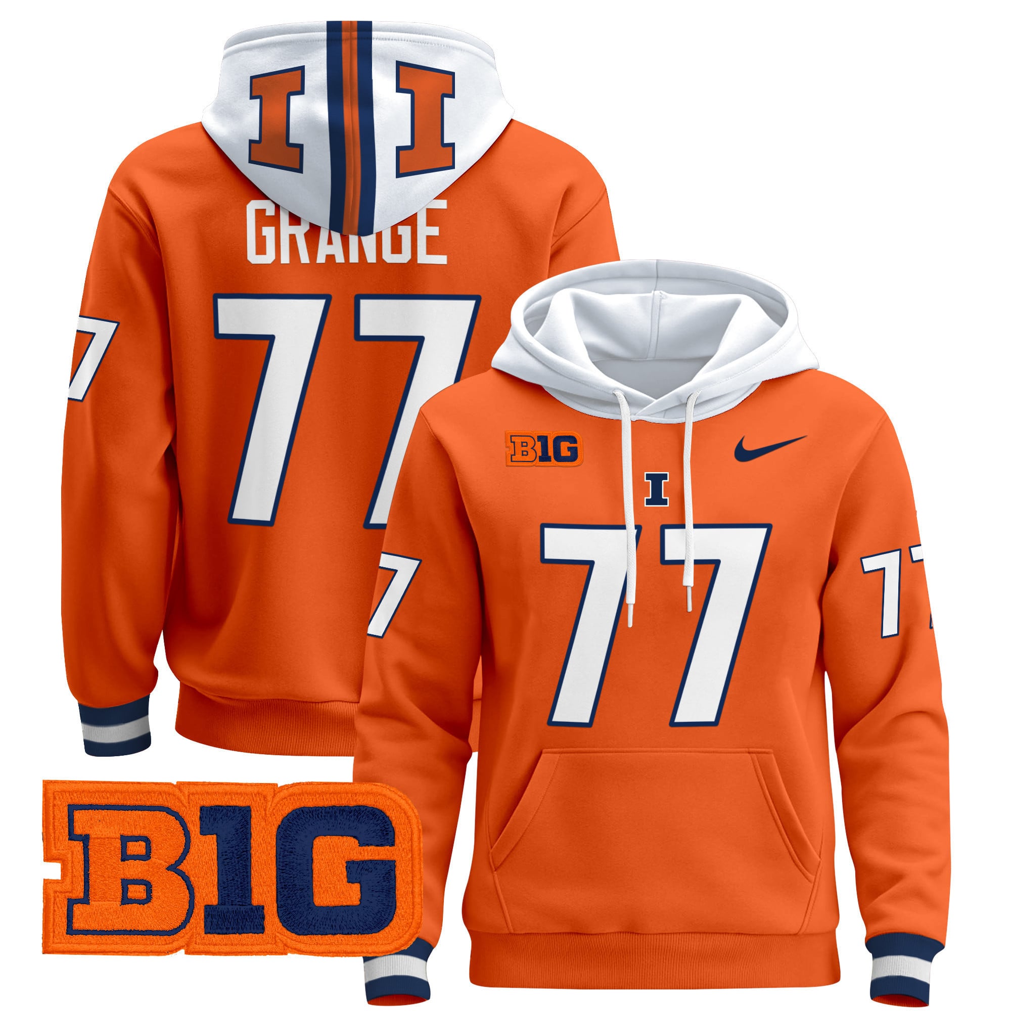 Unisex Illinois Fighting Illini 2024 Pullover Hoodie