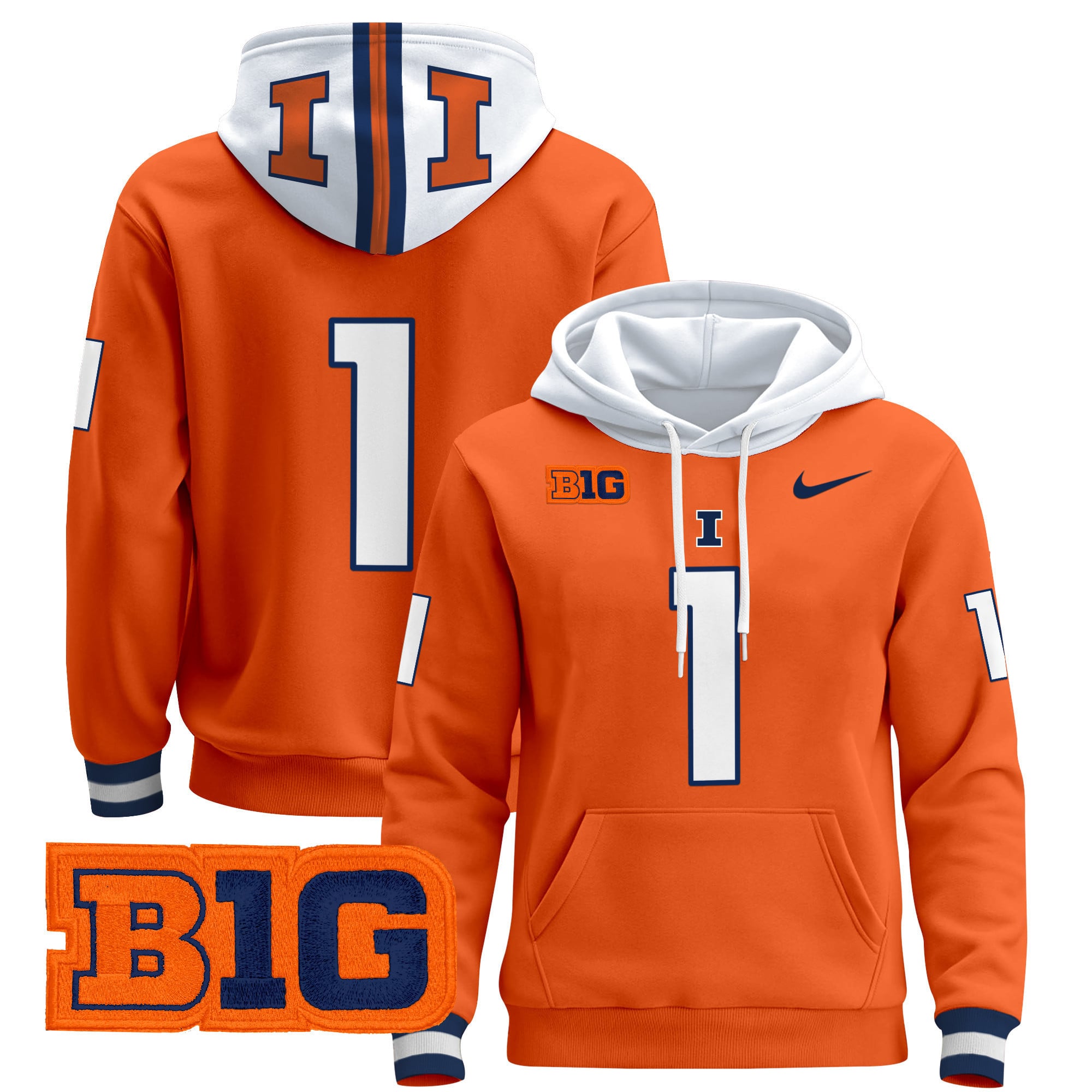 Unisex Illinois Fighting Illini 2024 Pullover Hoodie
