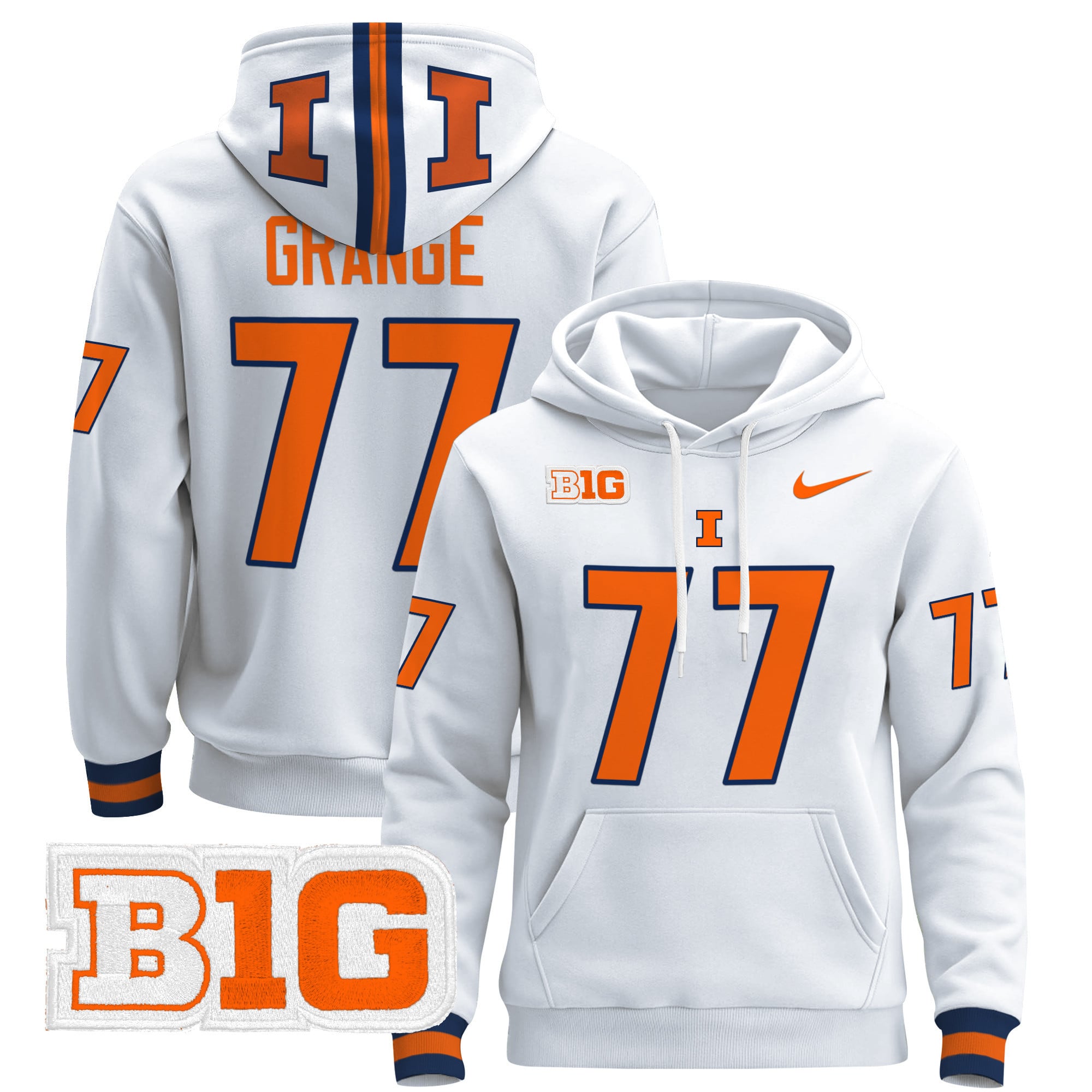 Unisex Illinois Fighting Illini 2024 Pullover Hoodie