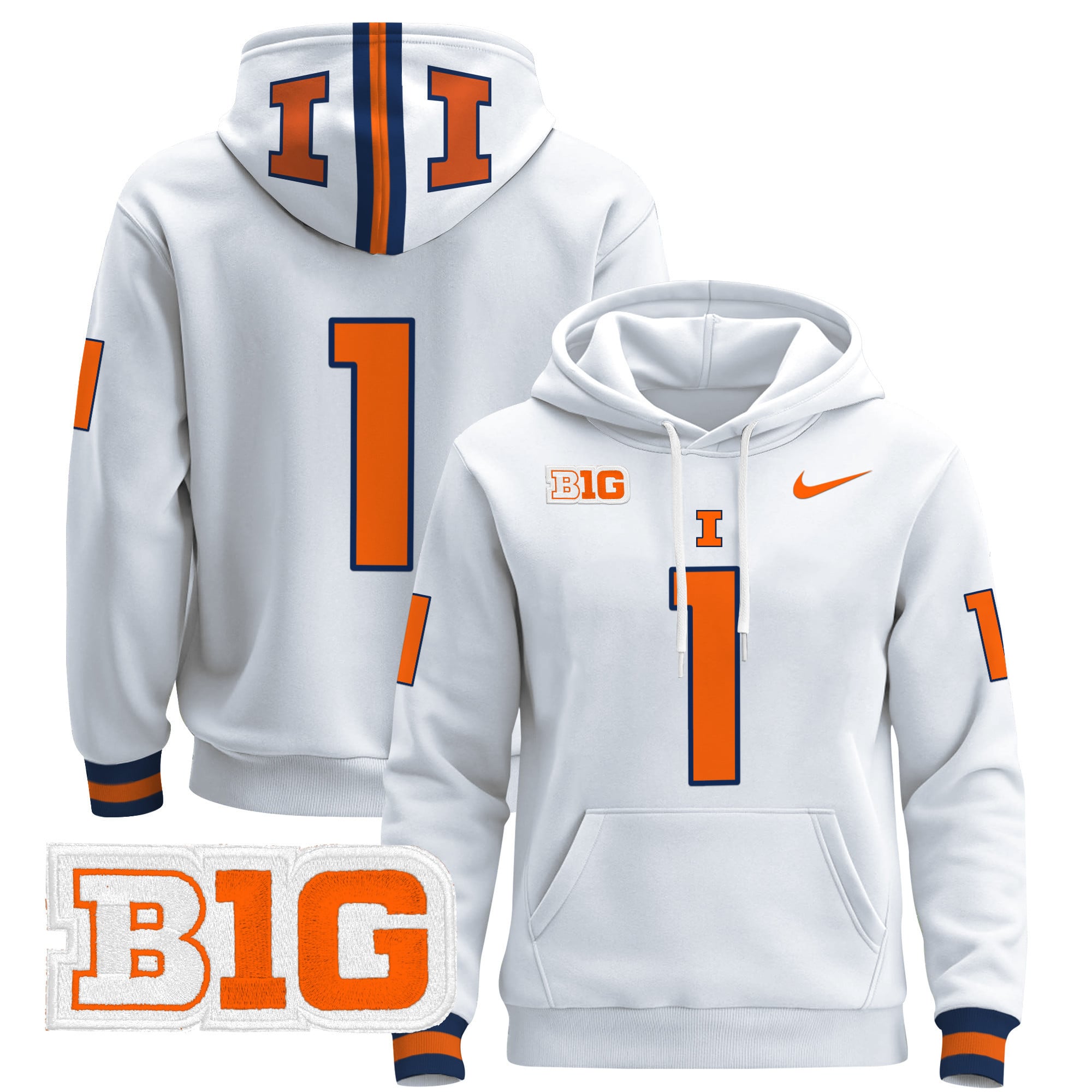 Unisex Illinois Fighting Illini 2024 Pullover Hoodie