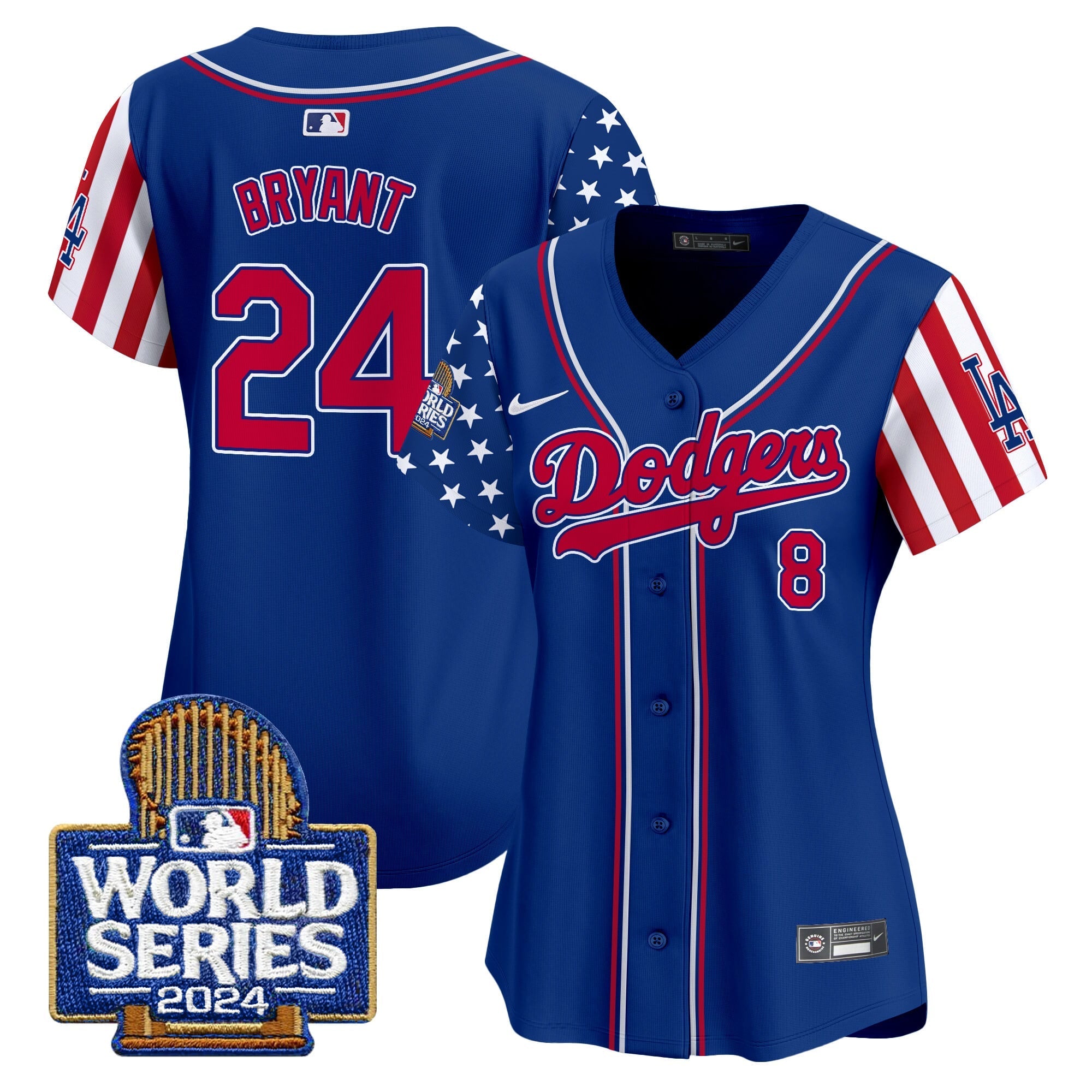 Women's Dodgers American Style 2024 World Series Vapor Premier Limited Jersey - All Stitched