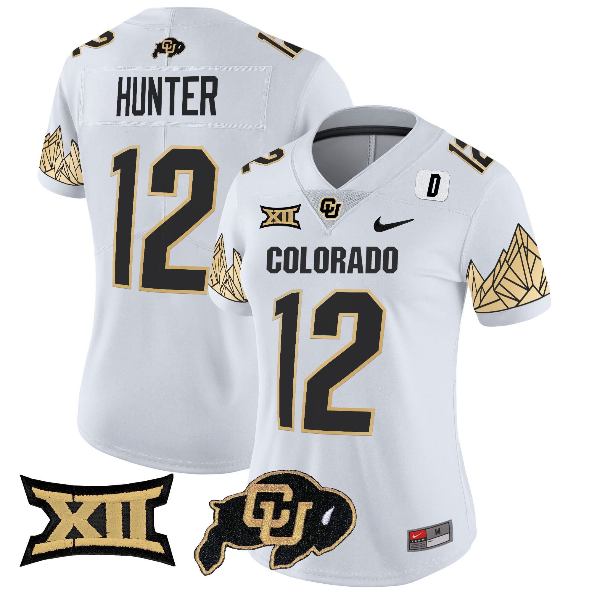 Women's Colorado Buffaloes Vapor Limited Jersey V4 - Big 12 XII Patch - All Stitched