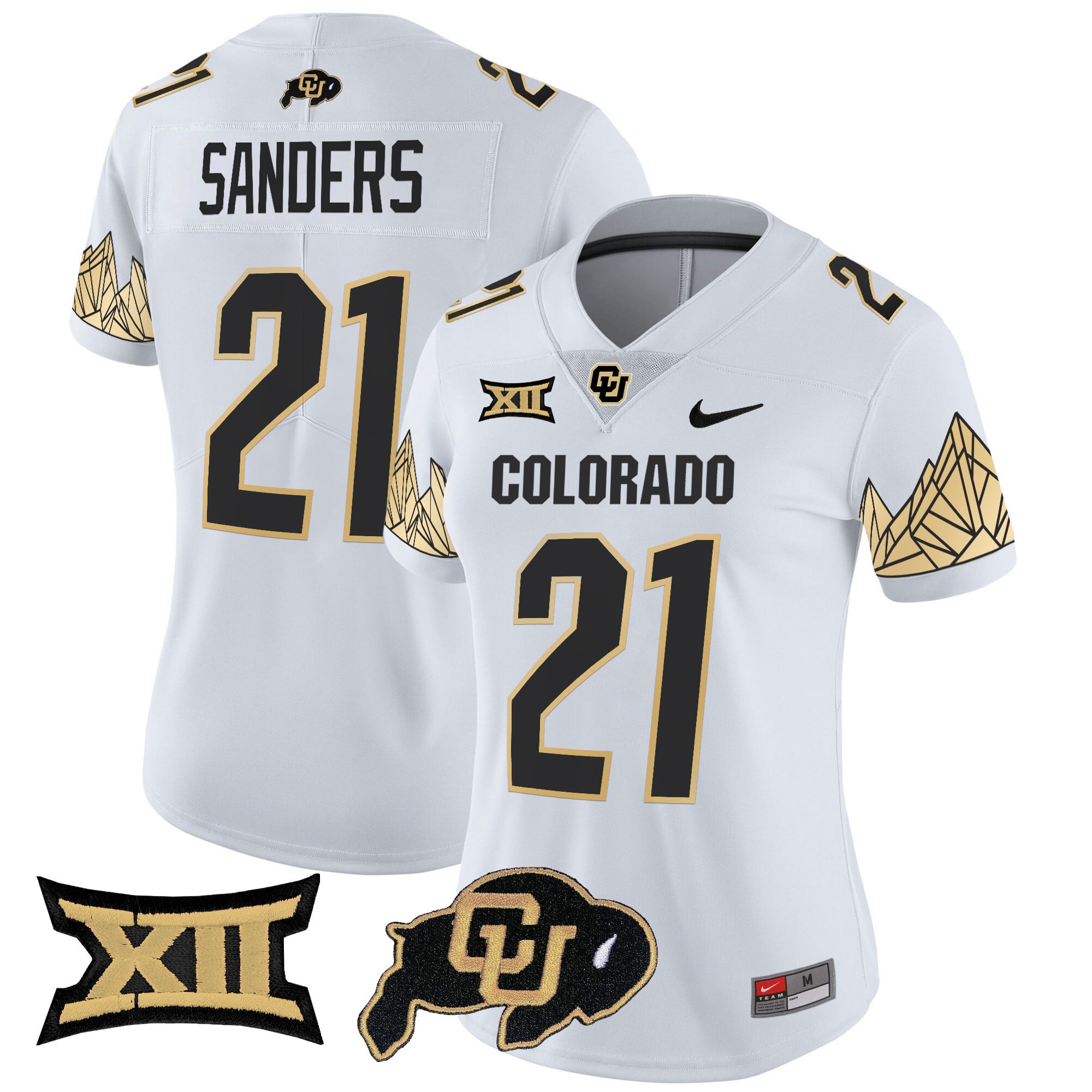 Women's Colorado Buffaloes Vapor Limited Jersey V4 - Big 12 XII Patch - All Stitched