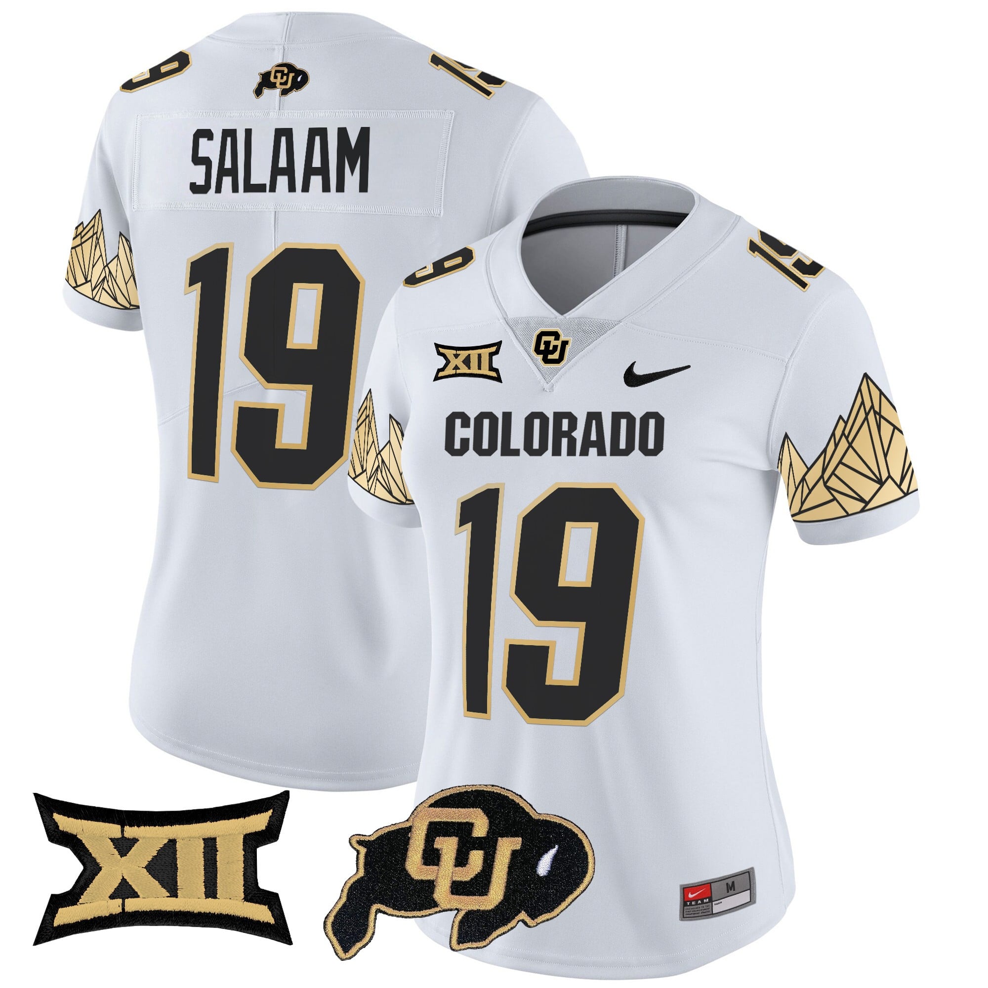 Women's Colorado Buffaloes Vapor Limited Jersey V4 - Big 12 XII Patch - All Stitched