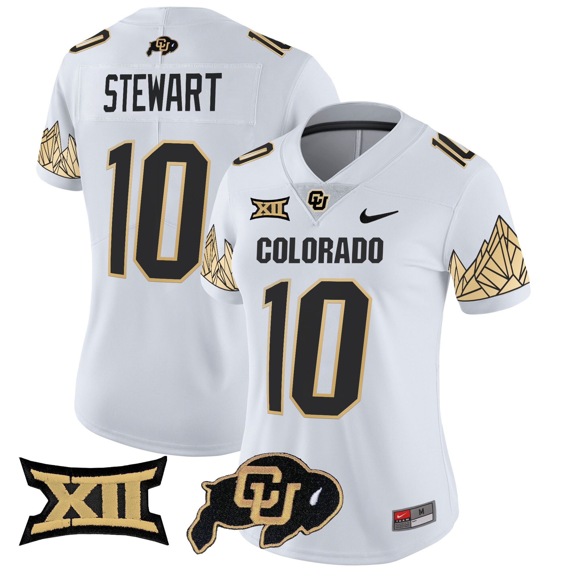 Women's Colorado Buffaloes Vapor Limited Jersey V4 - Big 12 XII Patch - All Stitched