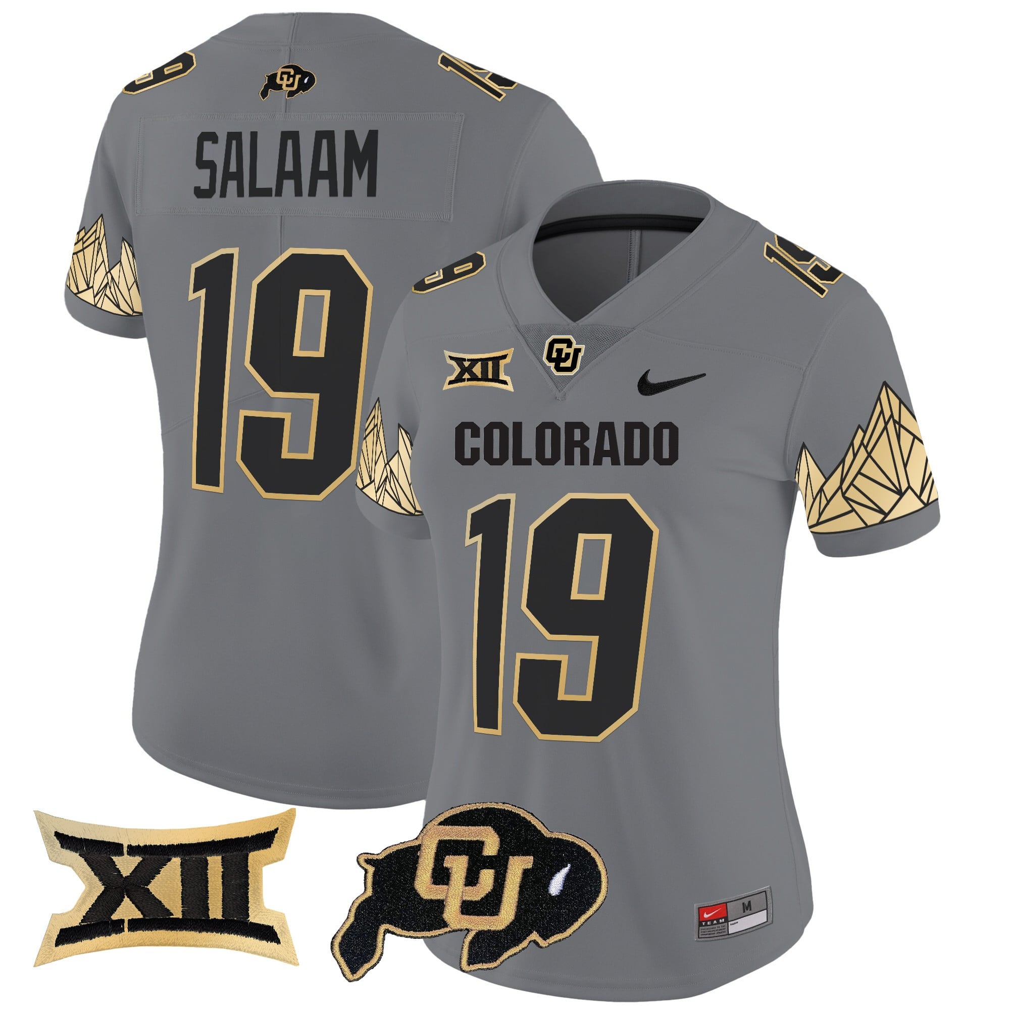 Women's Colorado Buffaloes Vapor Limited Jersey V4 - Big 12 XII Patch - All Stitched