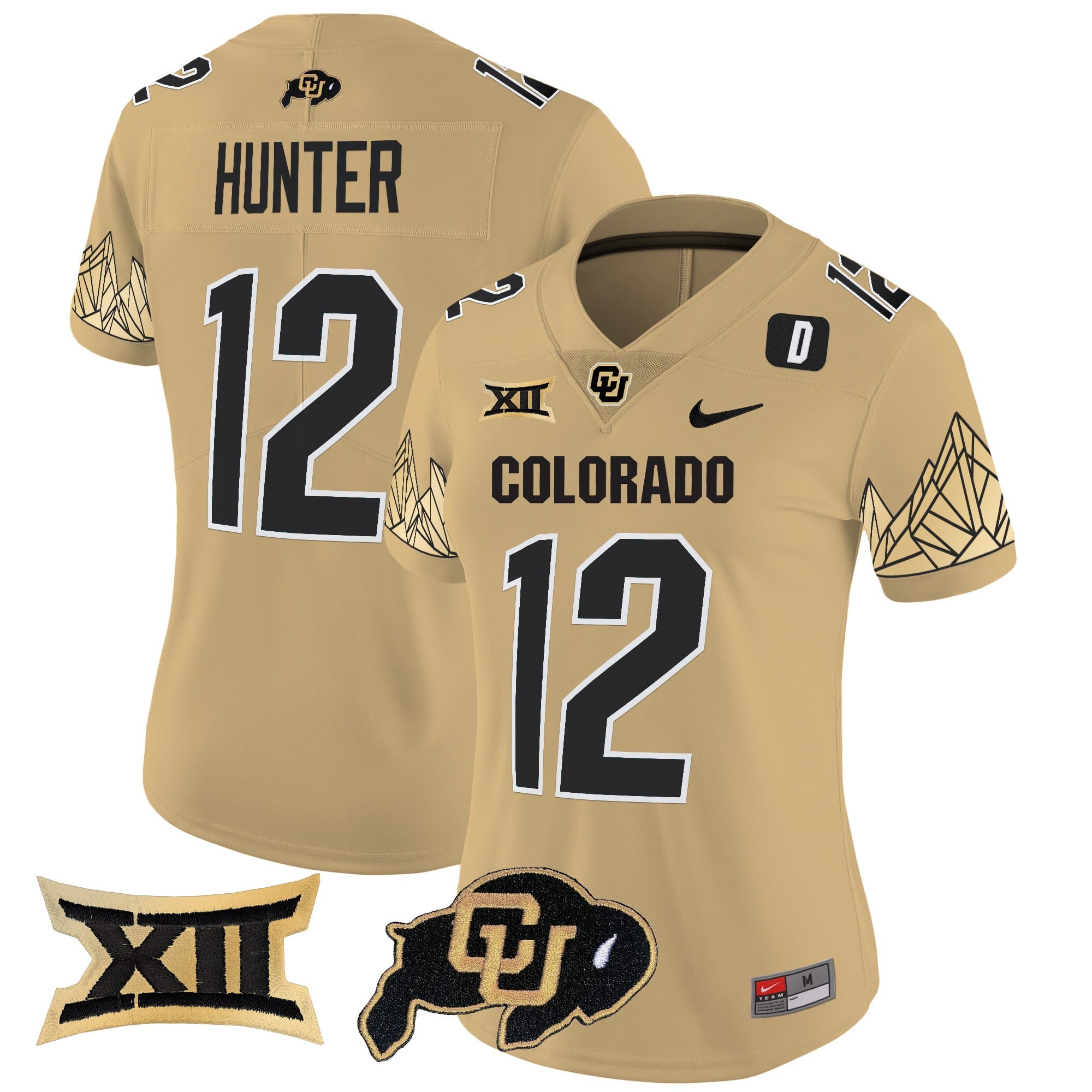 Women's Colorado Buffaloes Vapor Limited Jersey V4 - Big 12 XII Patch - All Stitched