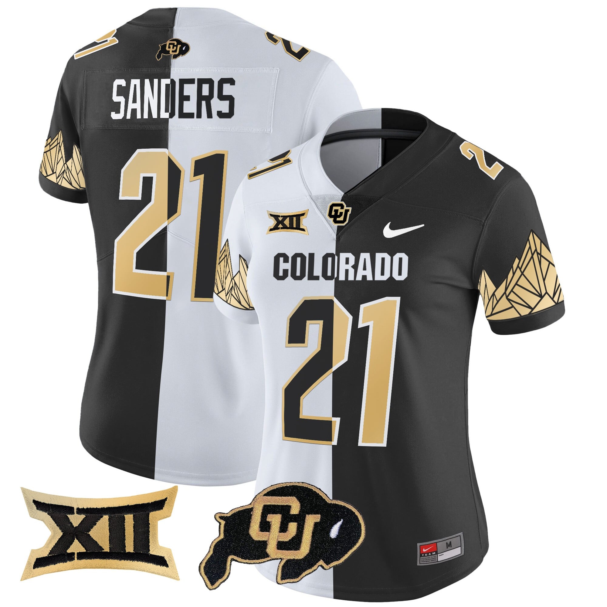 Women's Colorado Buffaloes Vapor Limited Jersey V4 - Big 12 XII Patch - All Stitched