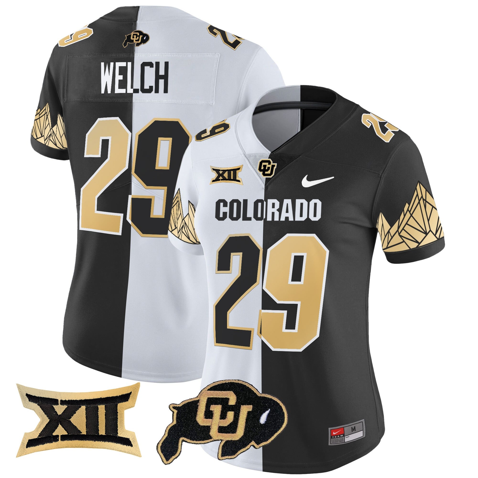 Women's Colorado Buffaloes Vapor Limited Jersey V4 - Big 12 XII Patch - All Stitched