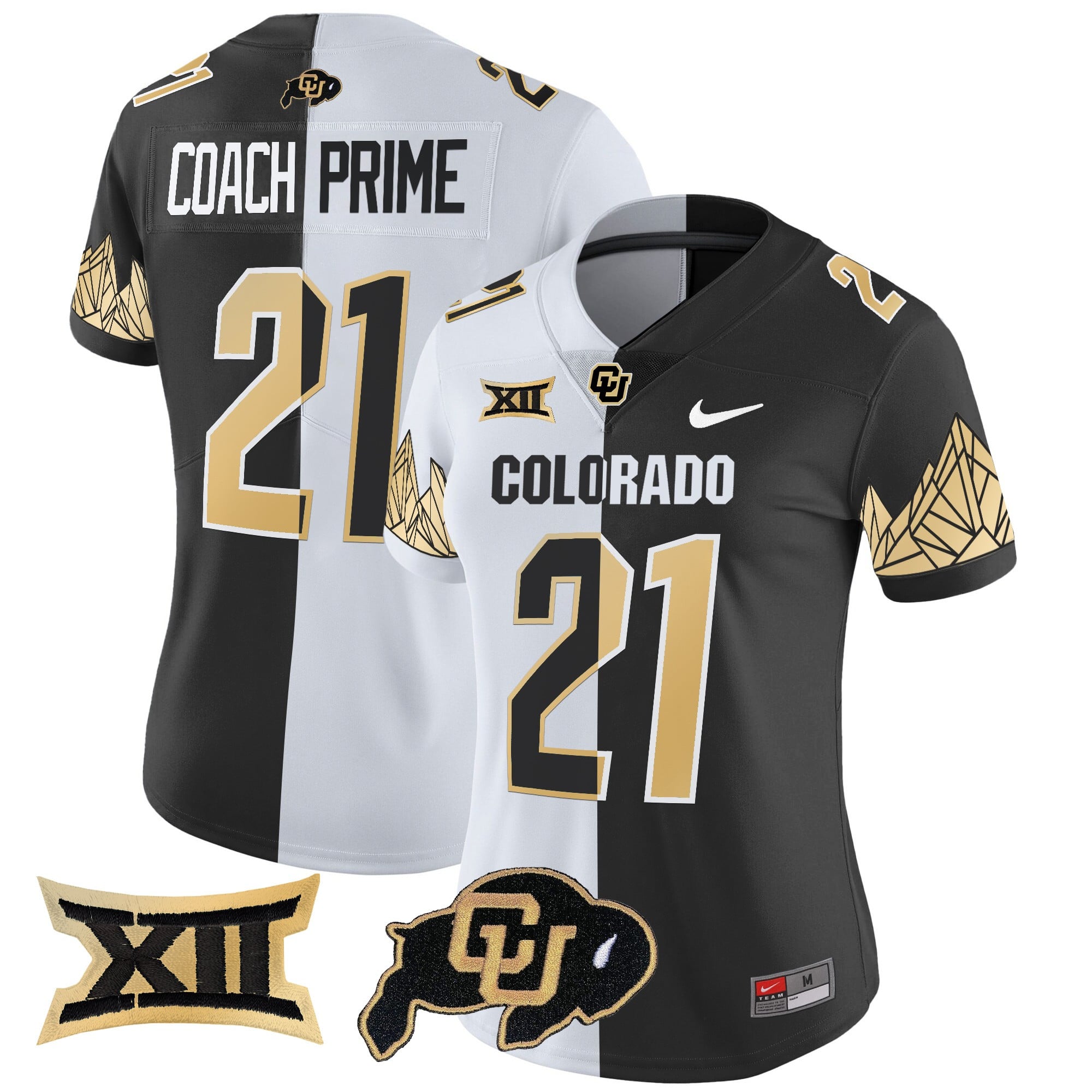 Women's Colorado Buffaloes Vapor Limited Jersey V4 - Big 12 XII Patch - All Stitched
