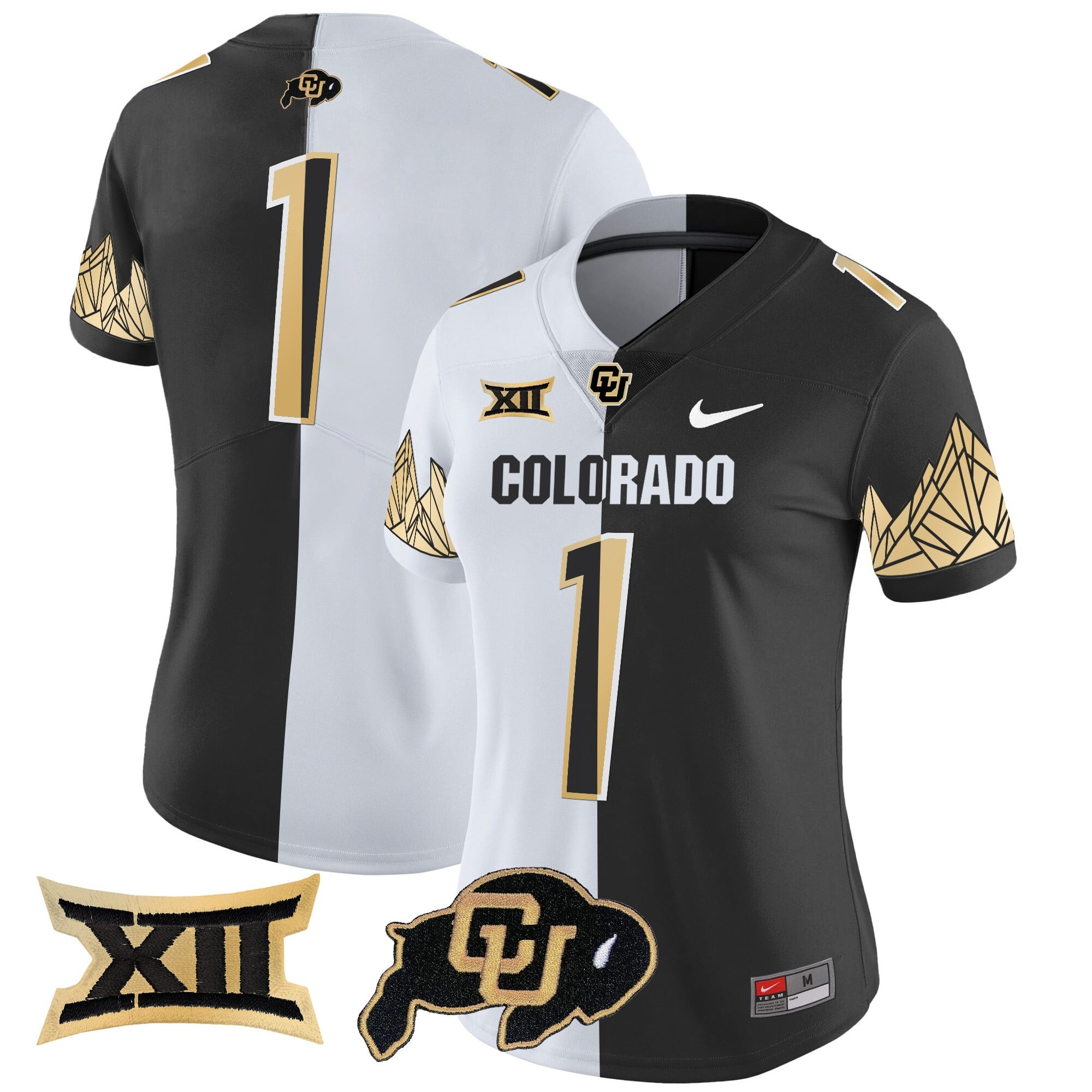 Women's Colorado Buffaloes Vapor Limited Jersey V4 - Big 12 XII Patch - All Stitched