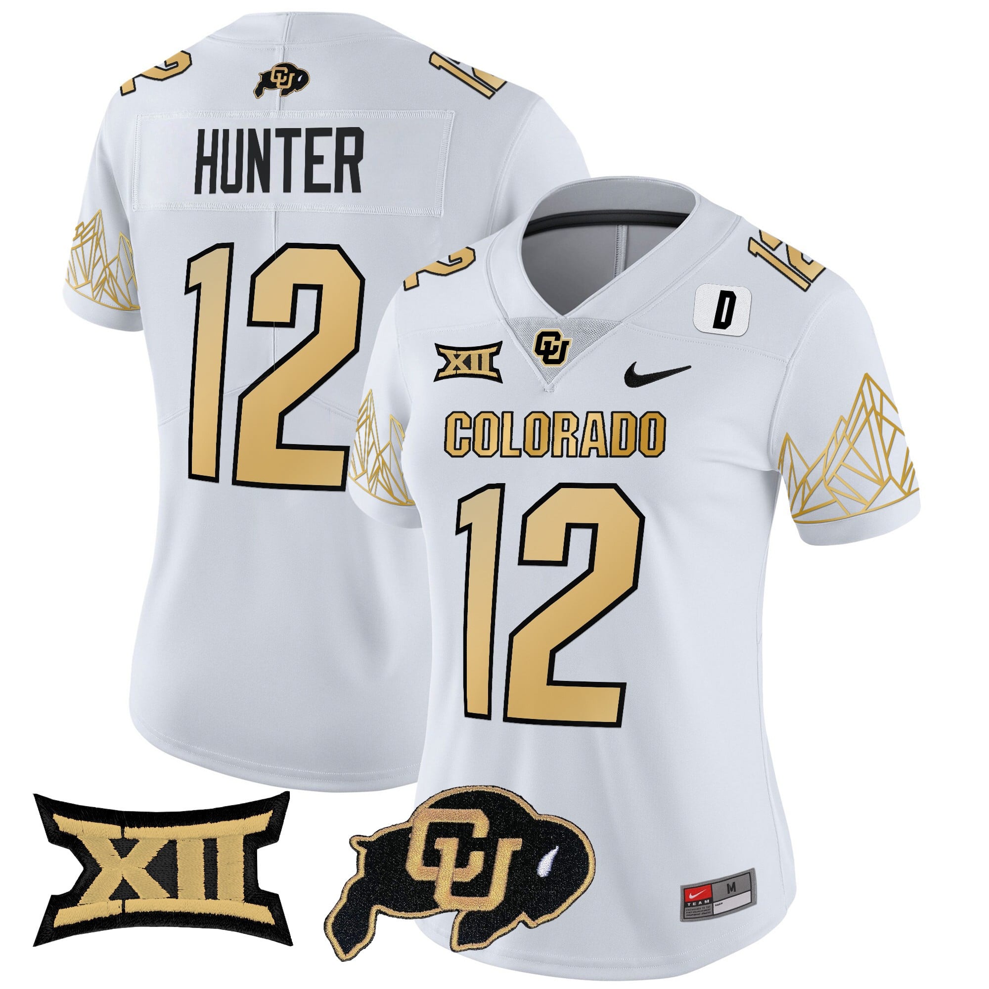 Women's Colorado Buffaloes Vapor Limited Jersey V4 - Big 12 XII Patch - All Stitched