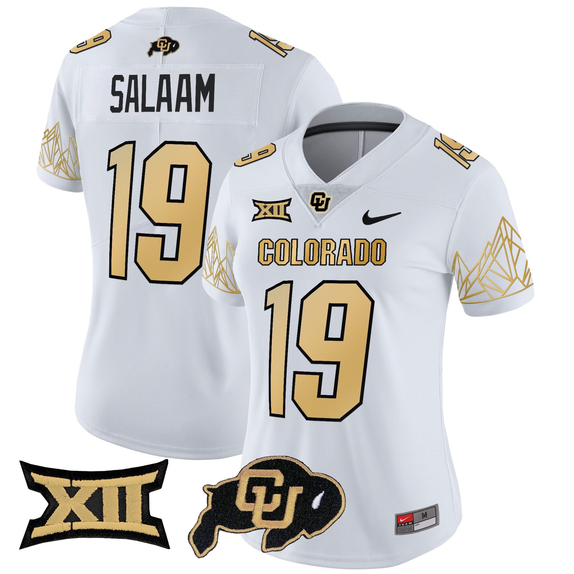 Women's Colorado Buffaloes Vapor Limited Jersey V4 - Big 12 XII Patch - All Stitched
