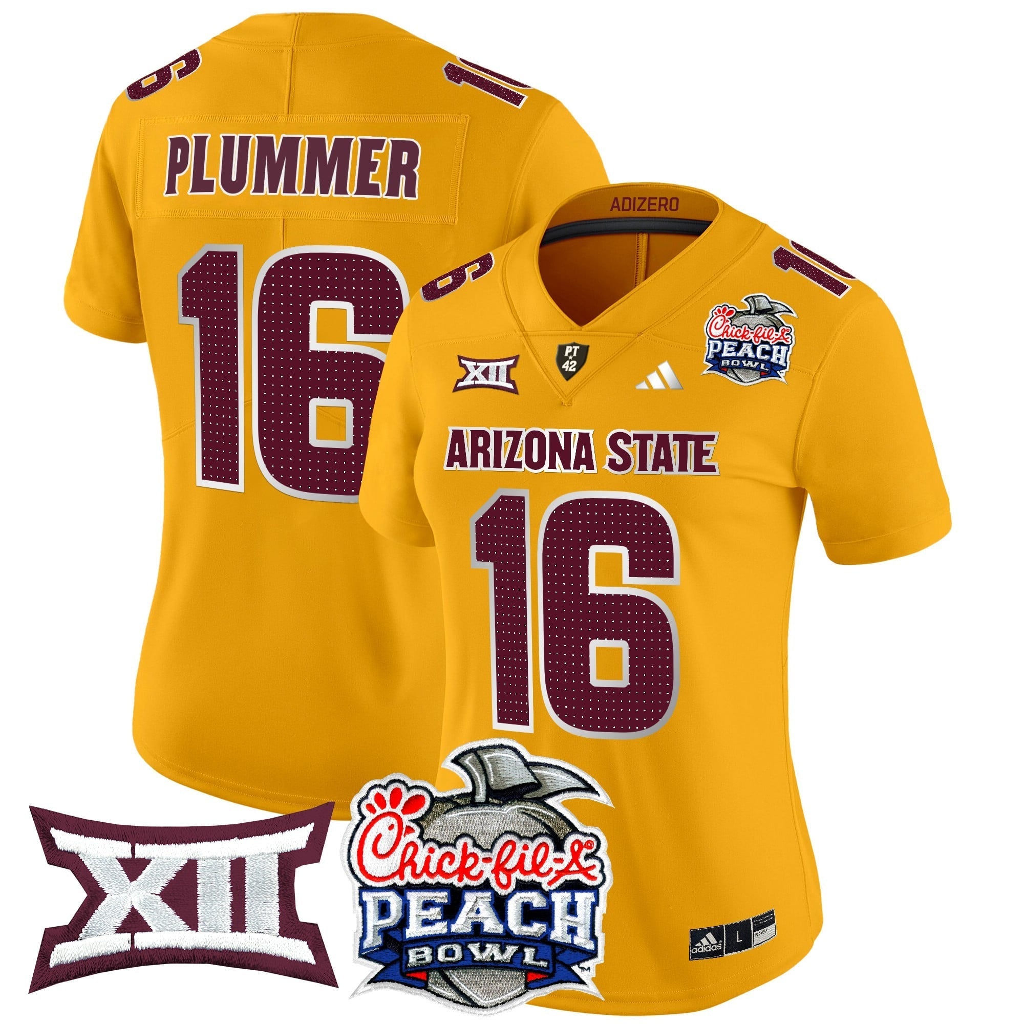 Women's Arizona State Sun Devils 2025 Peach Bowl Vapor Limited Jersey V2 - All Stitched