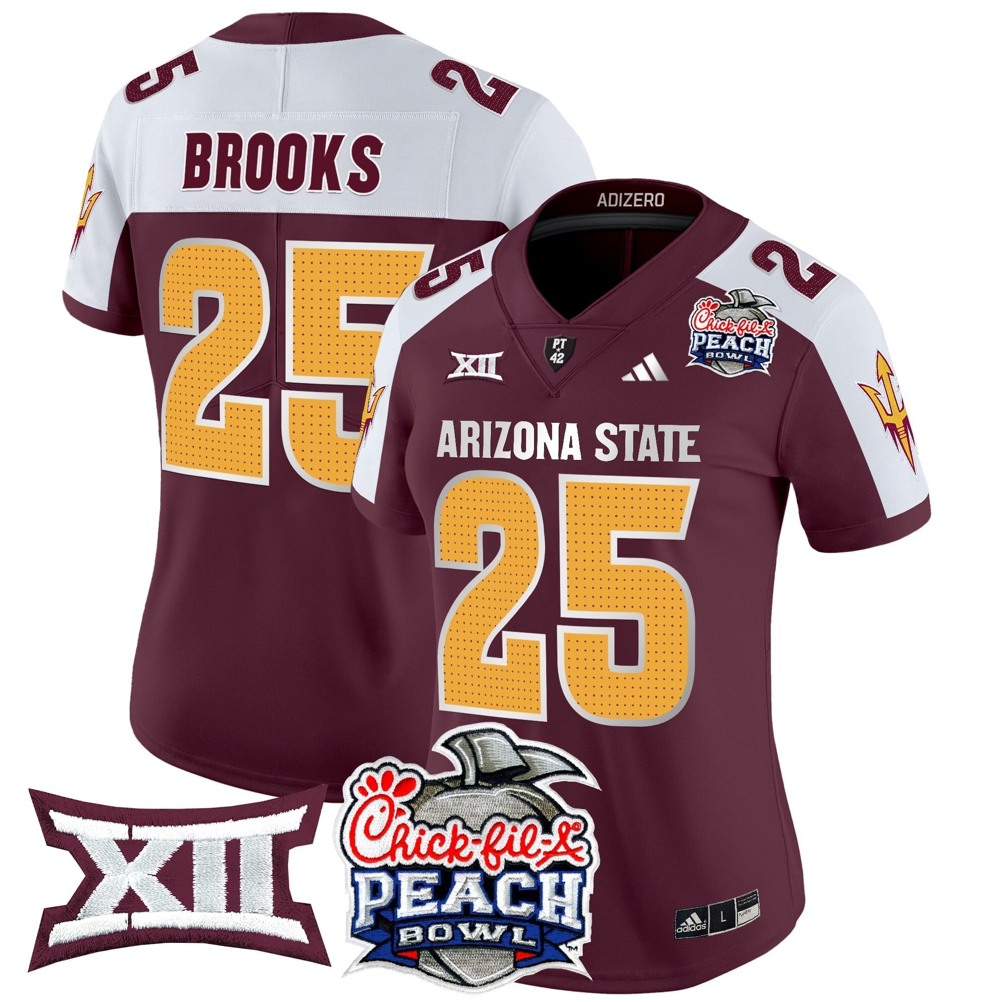 Women's Arizona State Sun Devils 2025 Peach Bowl Vapor Limited Jersey V2 - All Stitched