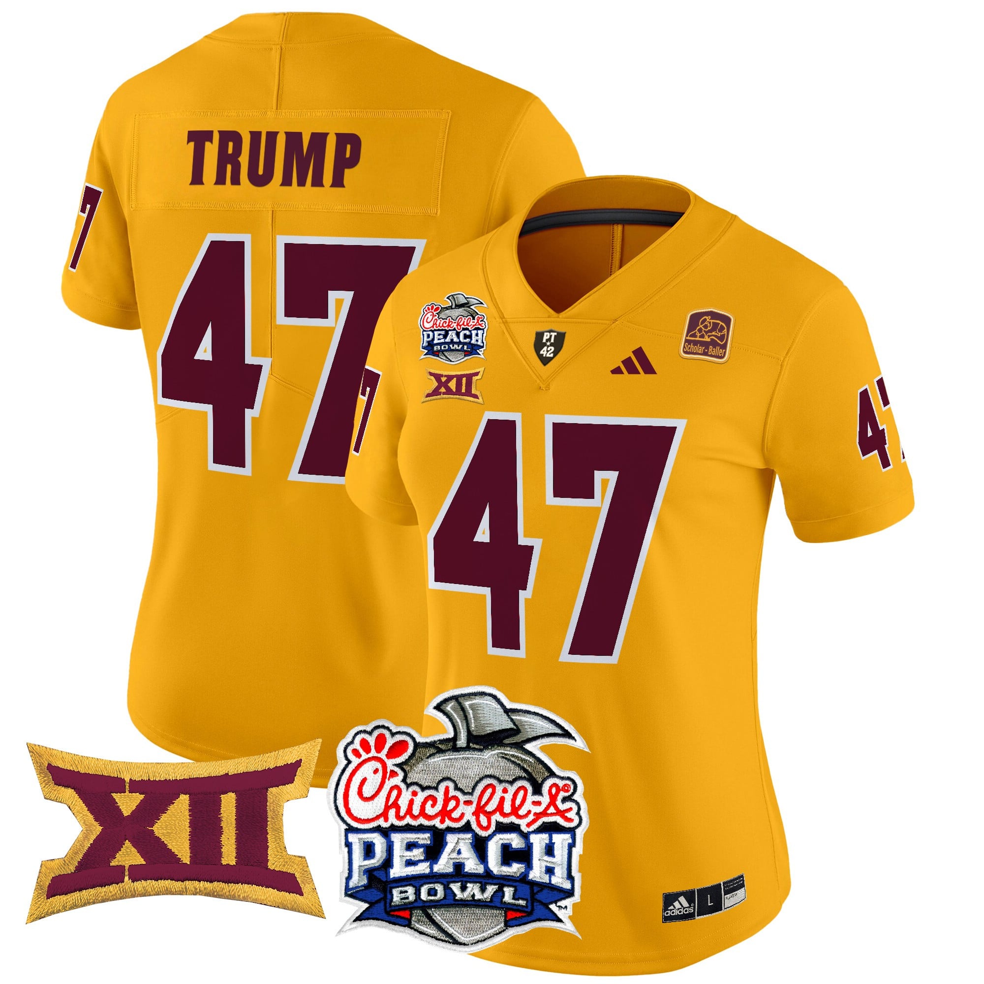 Women's Arizona State Sun Devils 2025 Peach Bowl Vapor Limited Jersey - All Stitched