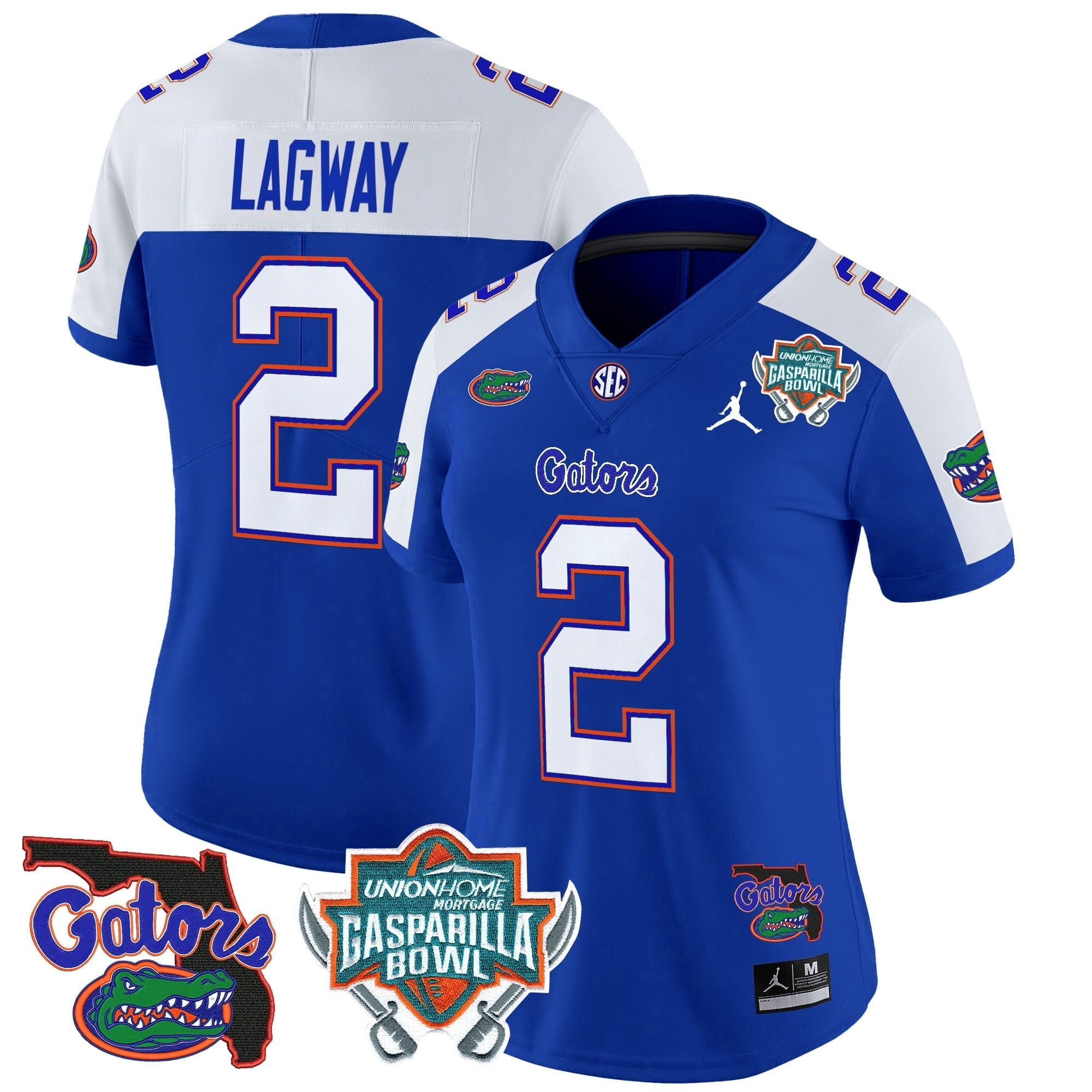 Women's Florida Gators 2025 Gasparilla Bowl Patch Vapor Limited Jersey - All Stitched