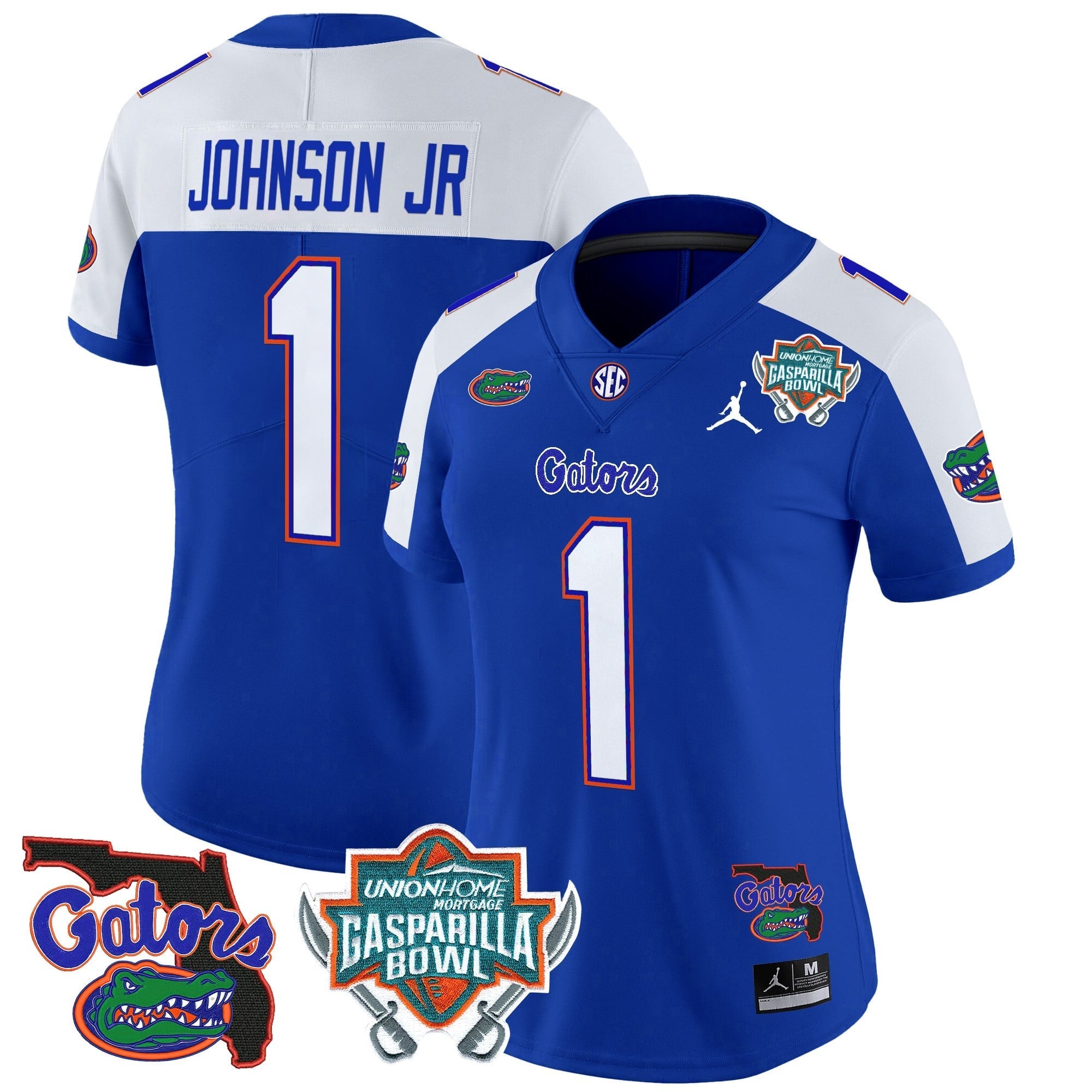 Women's Florida Gators 2025 Gasparilla Bowl Patch Vapor Limited Jersey - All Stitched