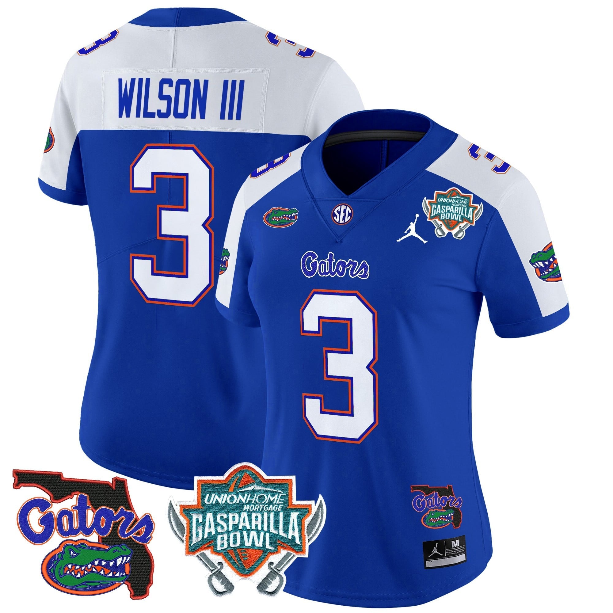 Women's Florida Gators 2025 Gasparilla Bowl Patch Vapor Limited Jersey - All Stitched