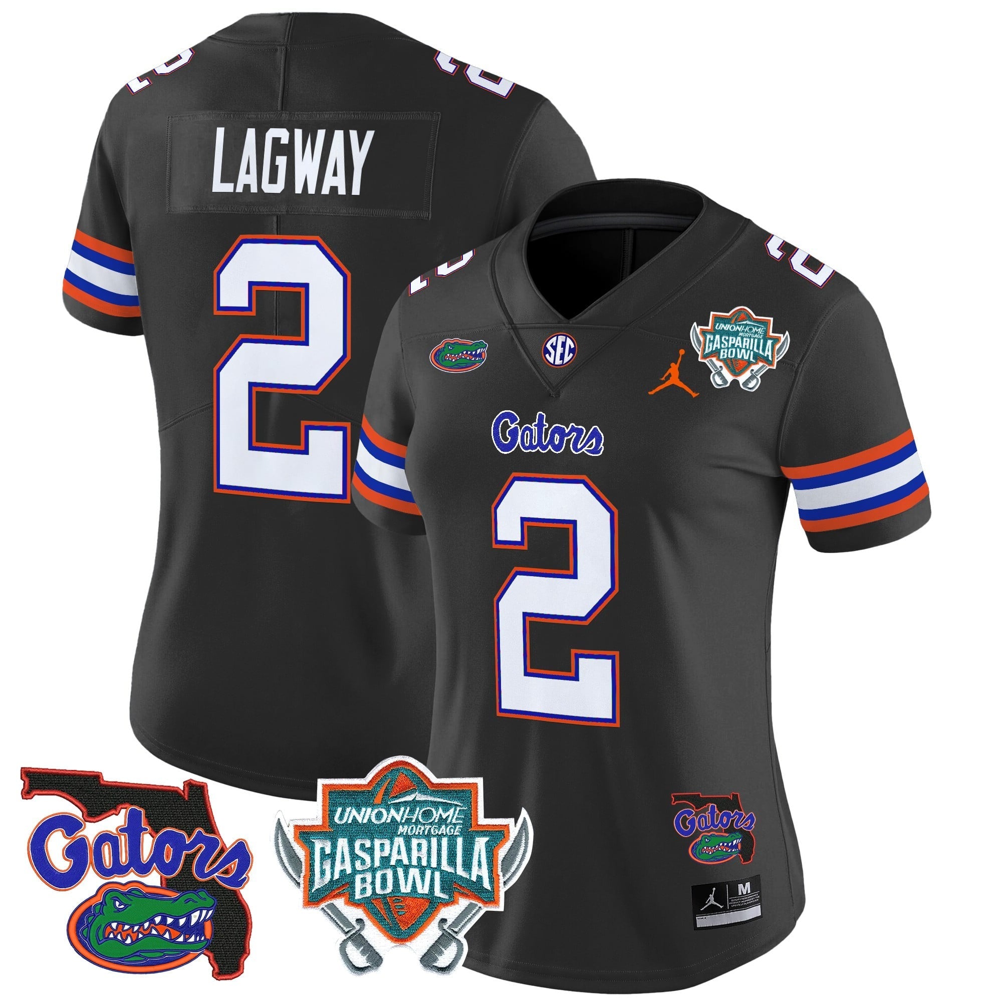 Women's Florida Gators 2025 Gasparilla Bowl Patch Vapor Limited Jersey - All Stitched